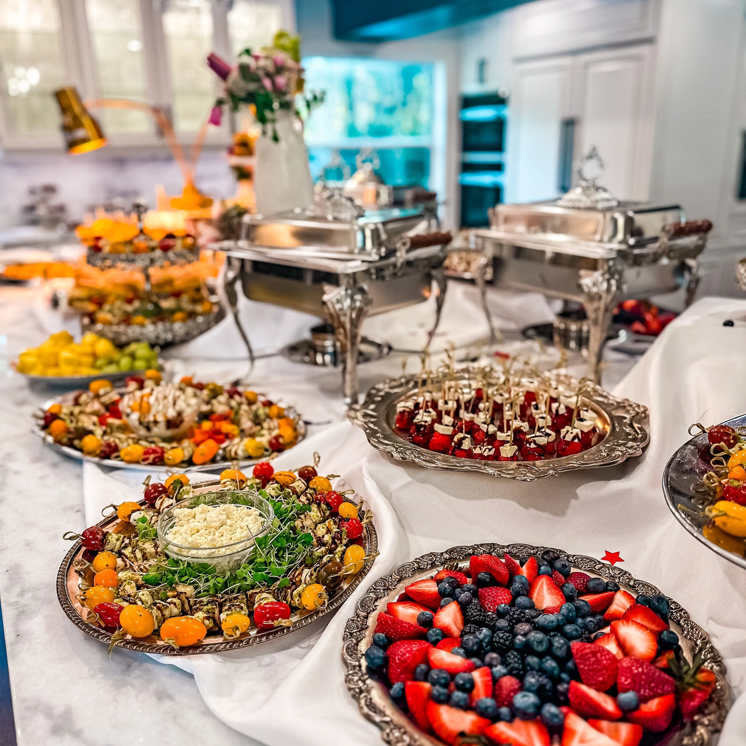 Preparing luxury catering experience
