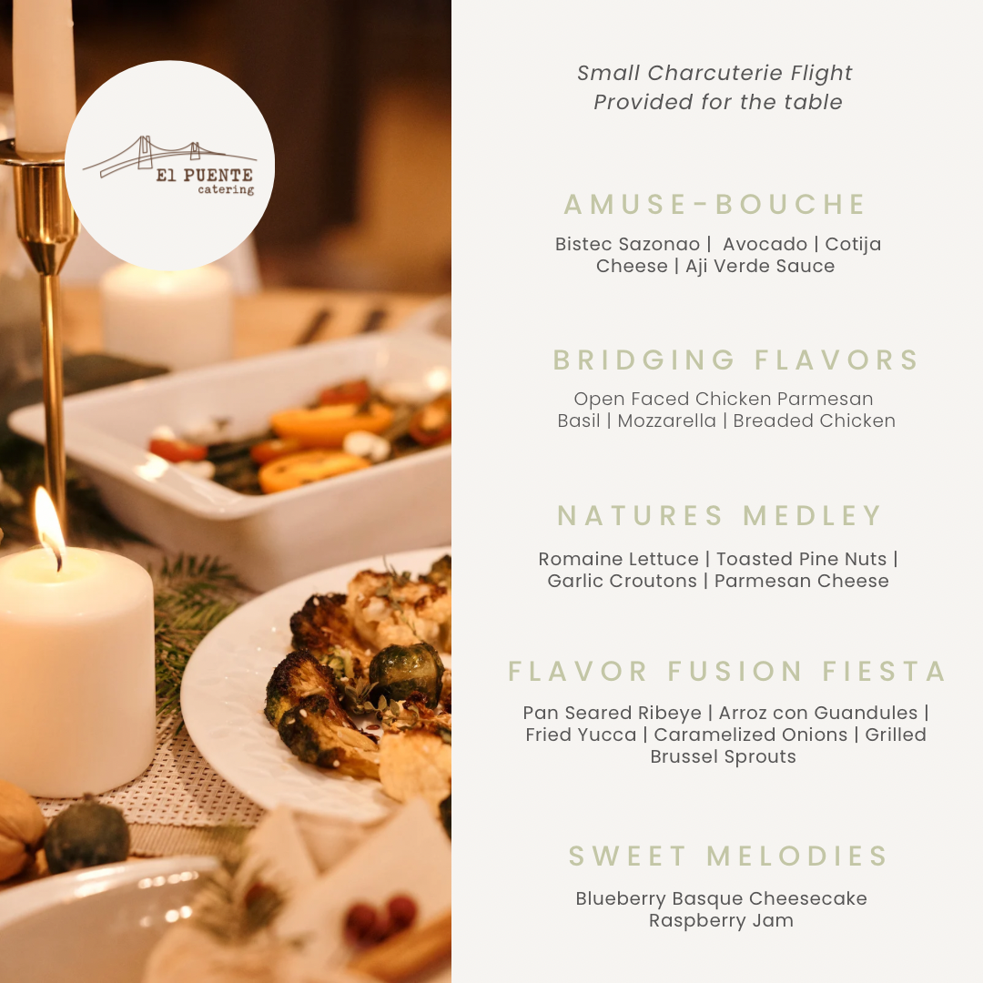 Luxury event setup by El Puente Catering