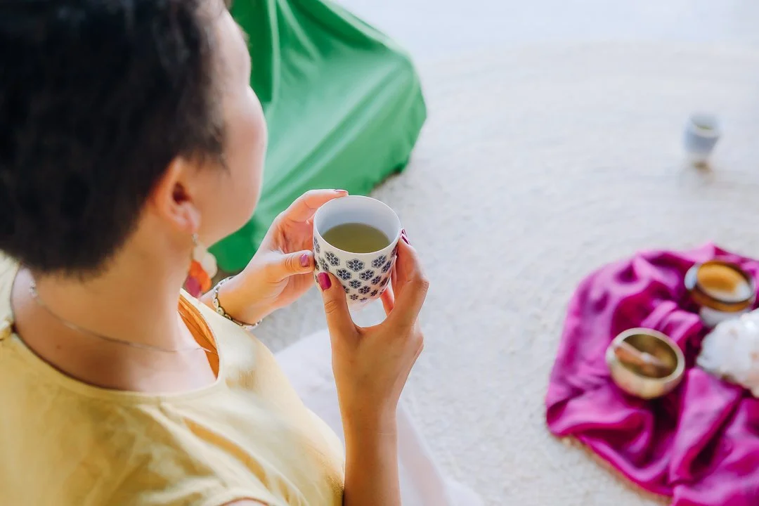 Woman in perimenopause noticing body signals and energy leaks