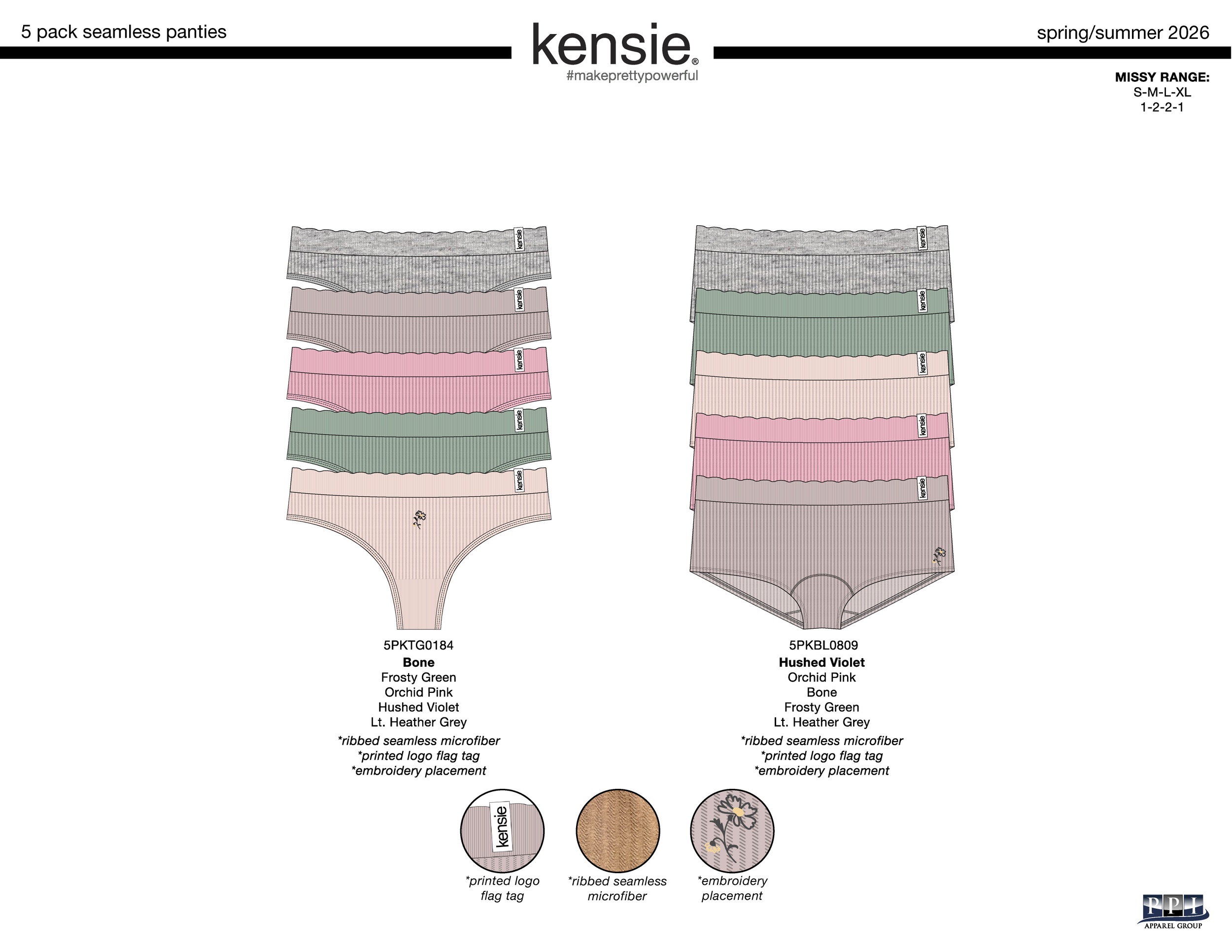 KENSIE 5 PACK NON COORDINATING PANTIES BOARDS SS26-03.png