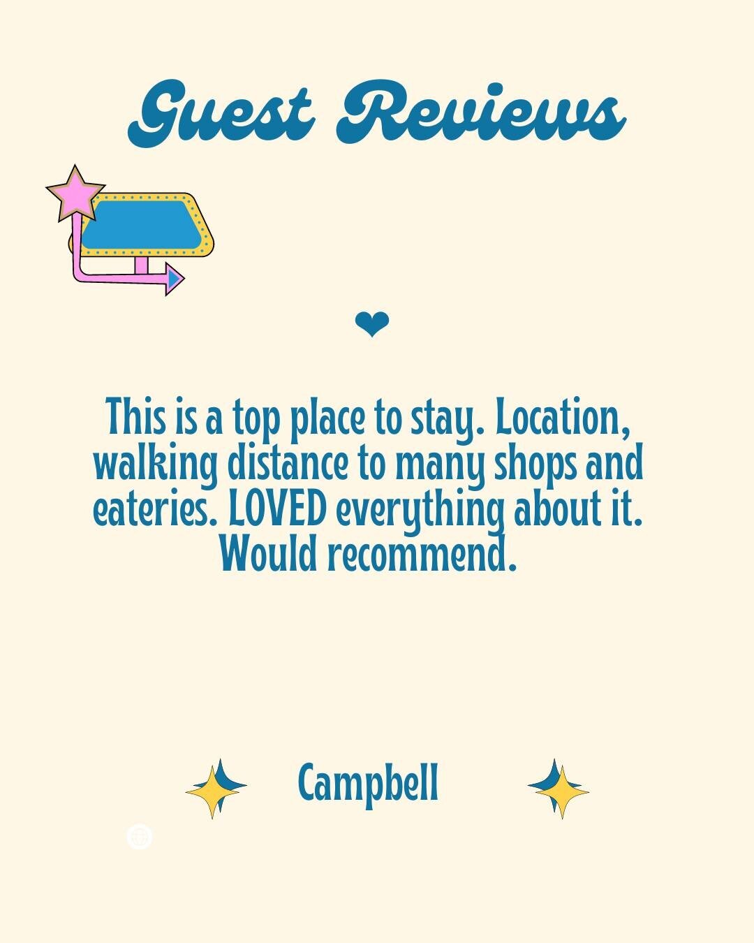 Thank you Campbell 💙

 #visitballarat #airbnb #travel #love #beautiful #travelgram #happy #like #traveltheworld #airbnbsuperhost #travelling #australia #traveladdict #likes #relax #thankyou #guestreview #photography #instagood #timetoplay #localtrav