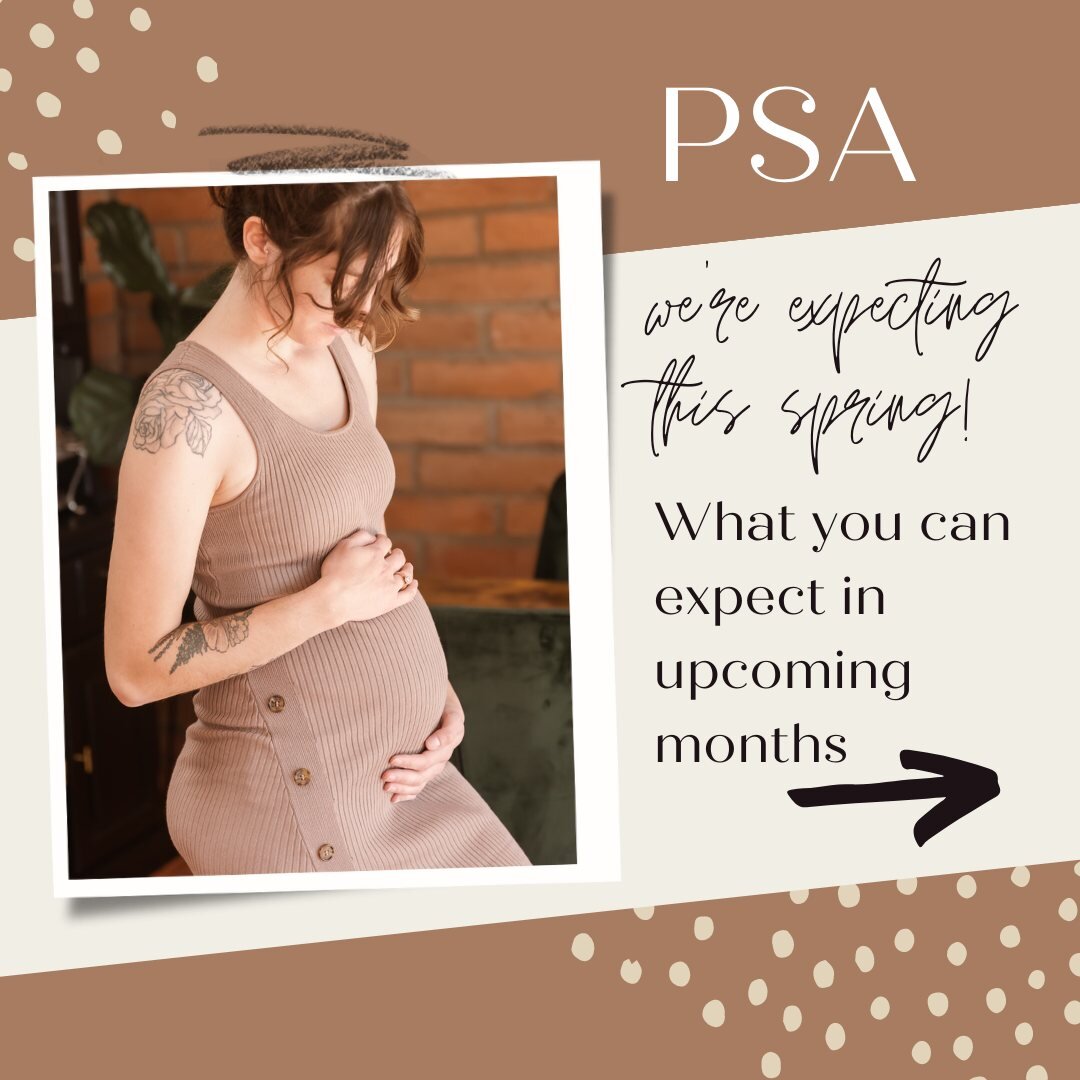 Boy oh boy the last six months have flown by and I have really been slacking on social media! Well here's why!

Baby Ebbing is due this spring! Swipe right to check out my schedule for this year.

I would love to get you on the calendar NOW before it