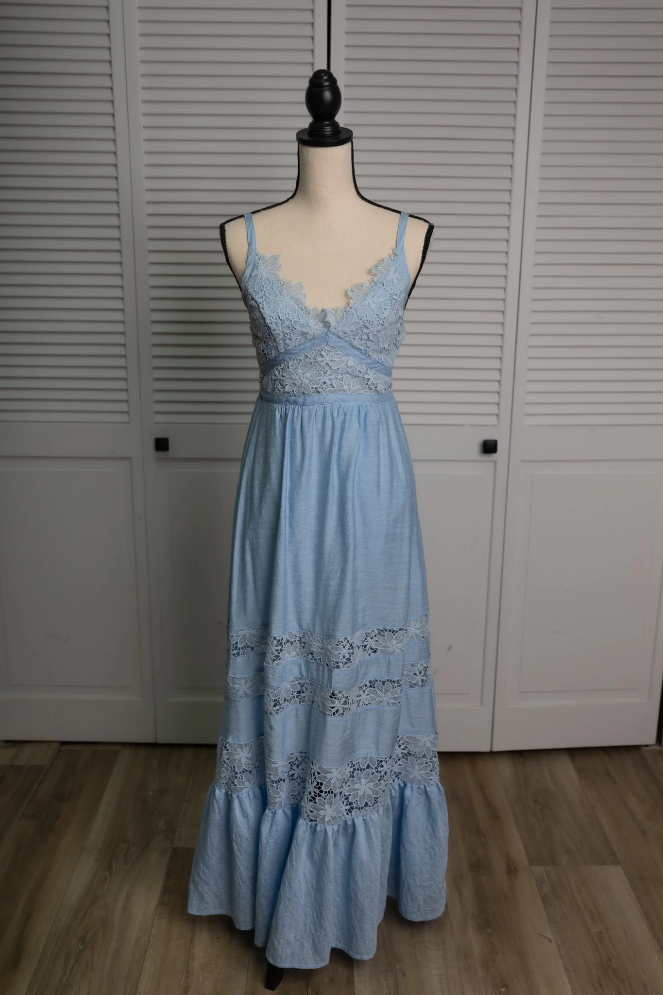 S - light blue maxi dress