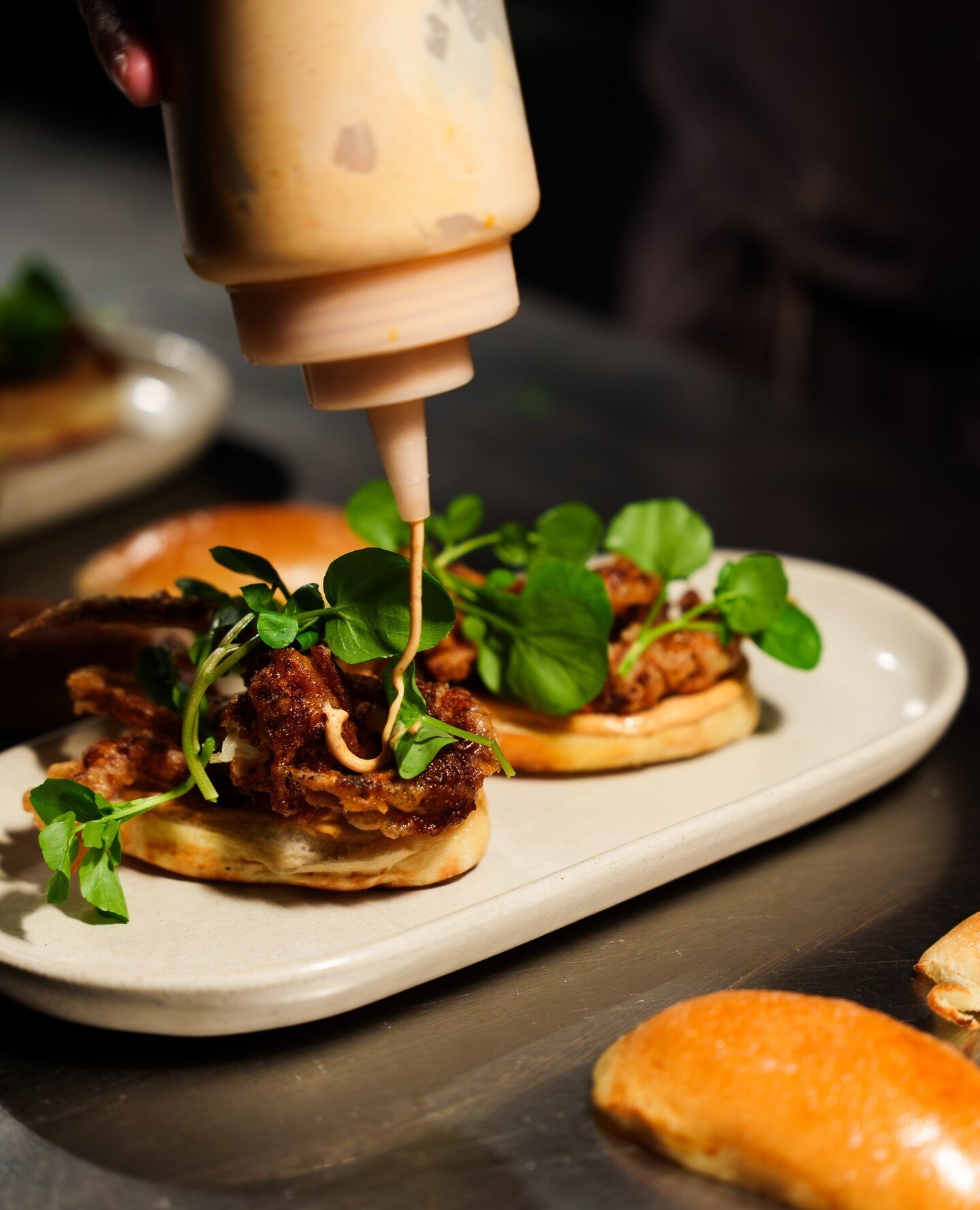 Pork caramel buns, served with cucumber and rau răm - enjoy by the handful 🤤⁠
⁠
Available from 11:30 'til late, 7 days a week. Walk-ins welcome, bookings encouraged.⁠
⁠
#BreadAndBone #PorkCaramelBuns #Lunch #Dinner #Woodgrill #Restaurants #Food #Por