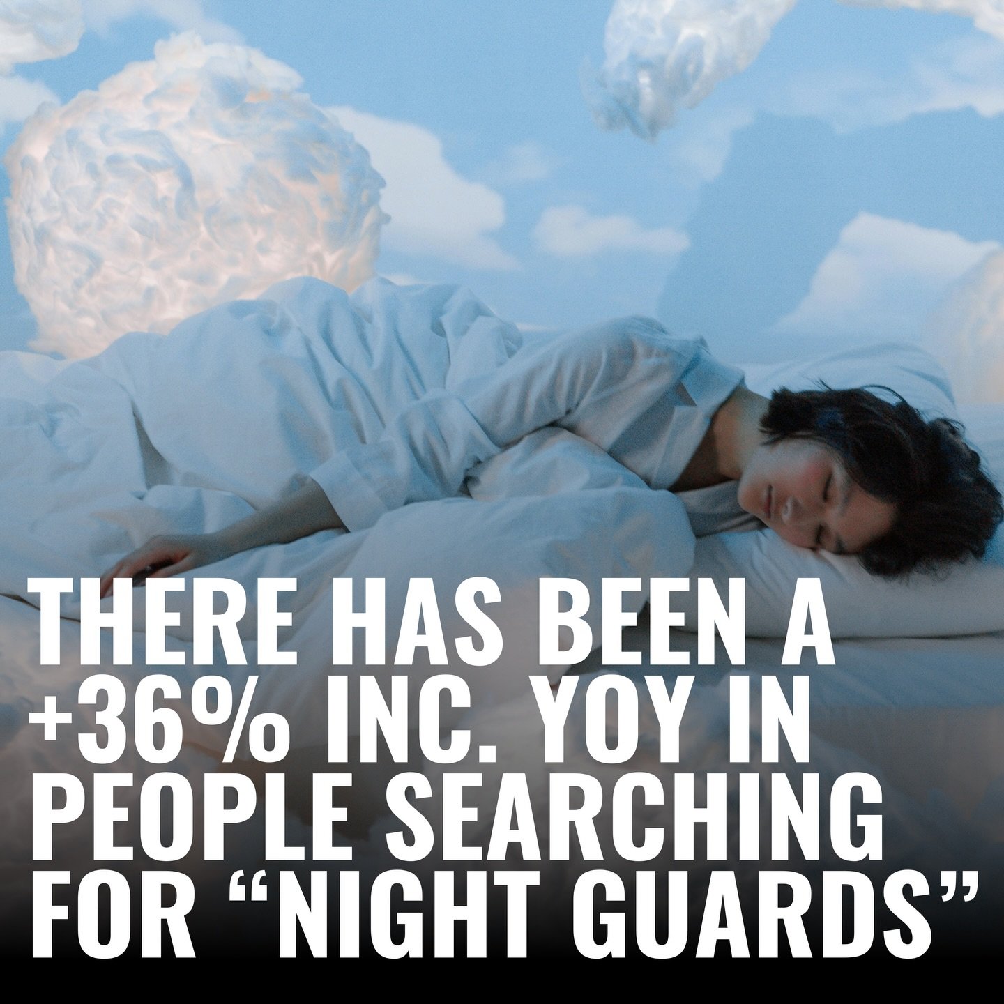 People are paying closer attention to the stress signals their body is sending (tight jaws, headaches, restless sleep) and actually doing something about it. Rising stress is part of the increase, but so is a growing interest in improving sleep quali