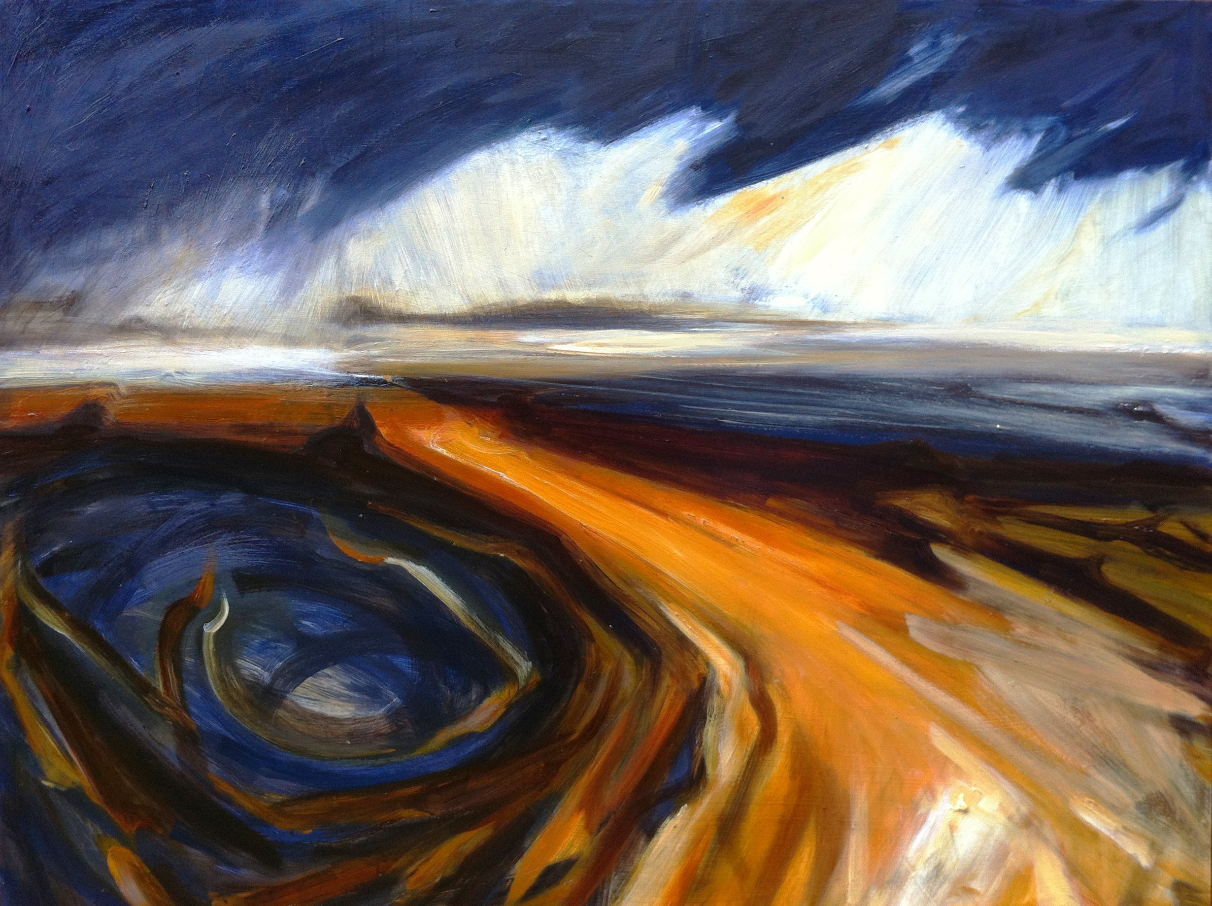 %22Winter Electricity,%22 3’X4' Oil on canvas. 2014.jpg