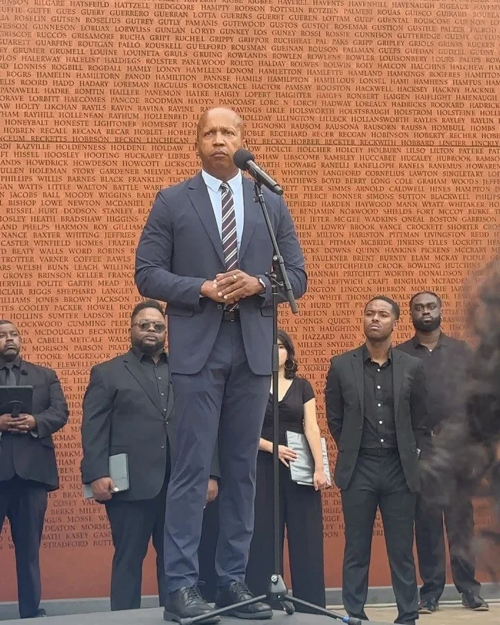 There truly are no words to describe the feelings coursing through me in this incredible moment. The opening and dedication of EJI&rsquo;s Freedom Monument Sculpture park @freedommonument on Juneteenth was one of the most powerful, impactful and sign