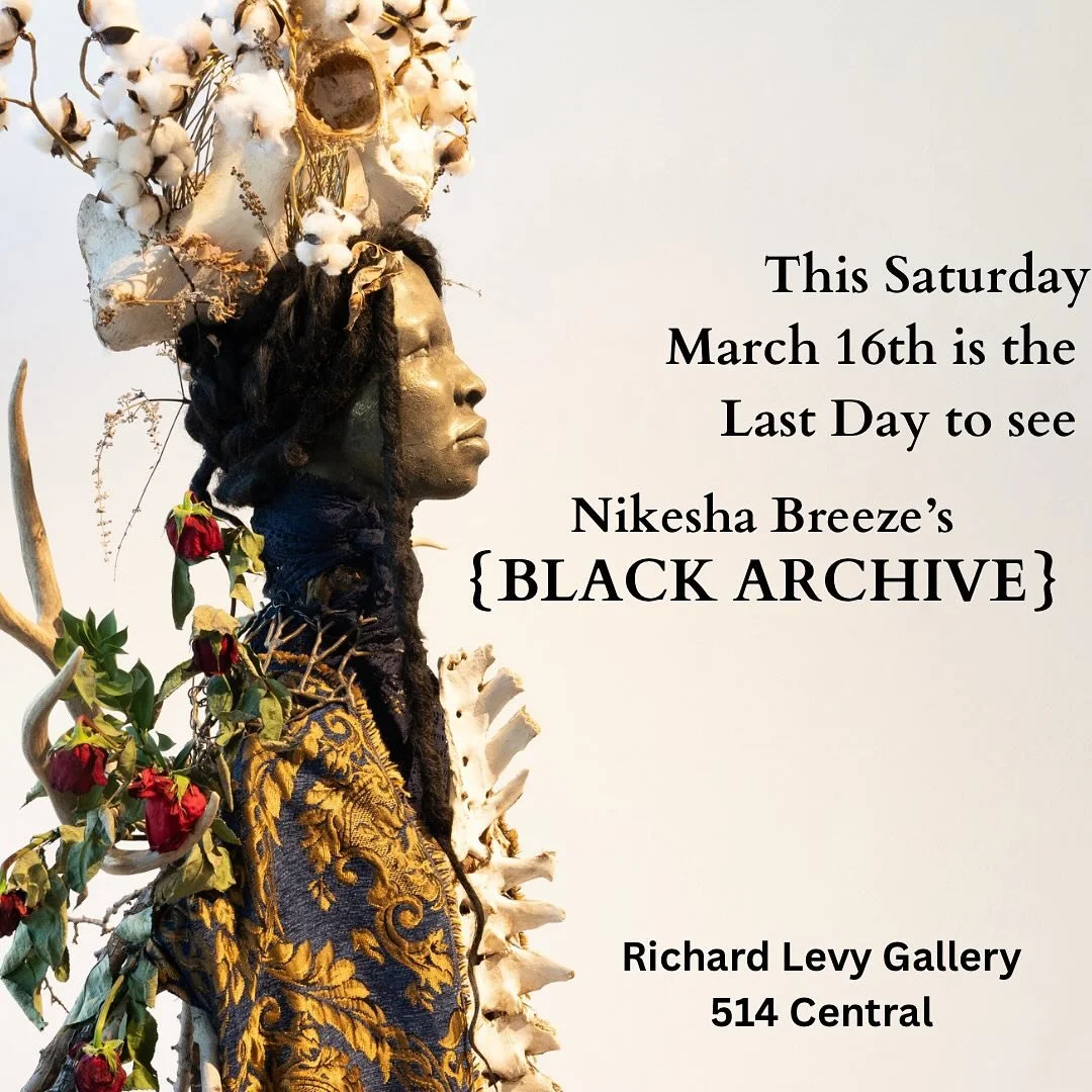 This Saturday is the last day to see {BLACK ARCHIVE} at Richard Levy Gallery in Albuquerque.  It has been an incredible show. There has been So much support and recognition across the country. From national coverage by @artsy to amazing documentation