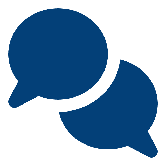 A black stopwatch icon with a blue inner face and black hands showing 3 o'clock.