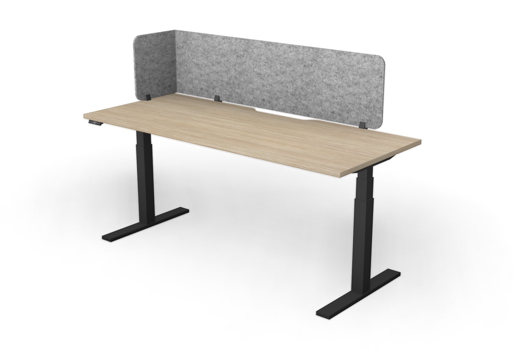 Cube single with single flex desk mount screen.jpg
