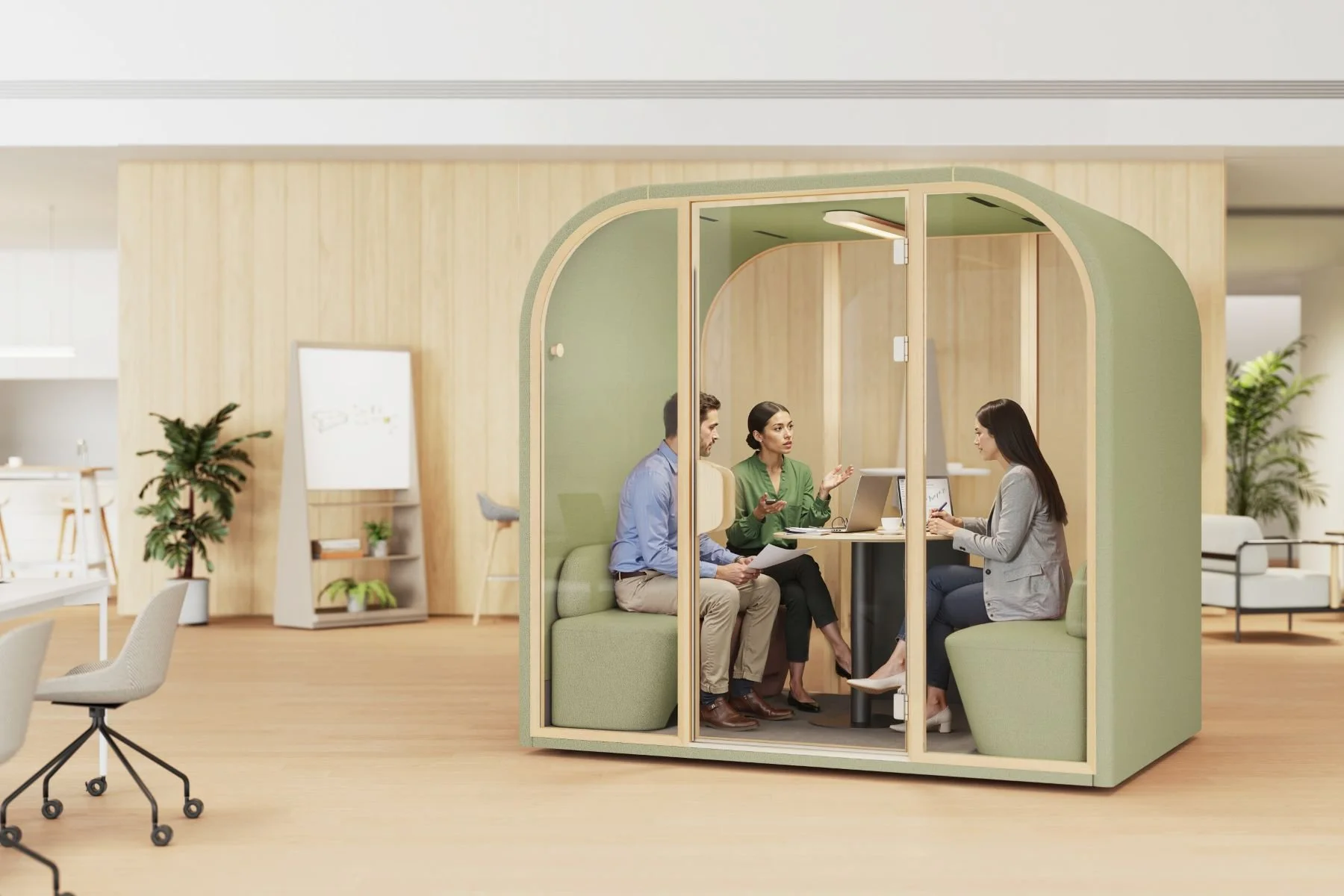 arcpod quad 4 person booth olive green.jpg
