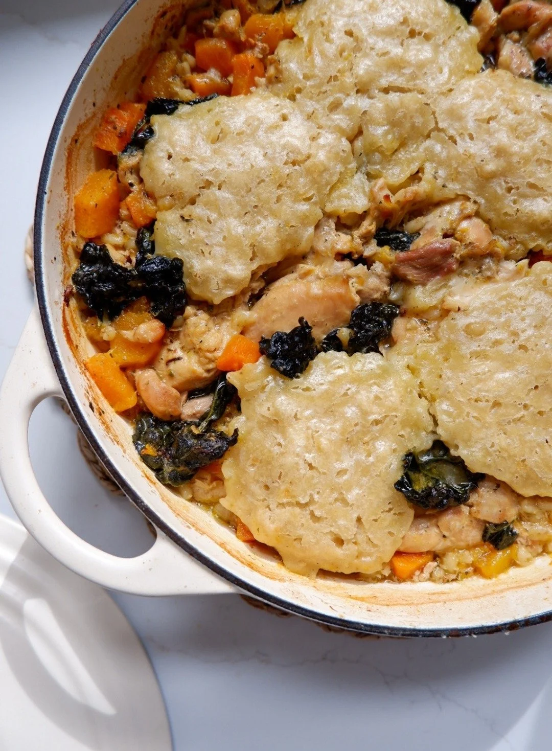 Chicken casserole with dumplings 