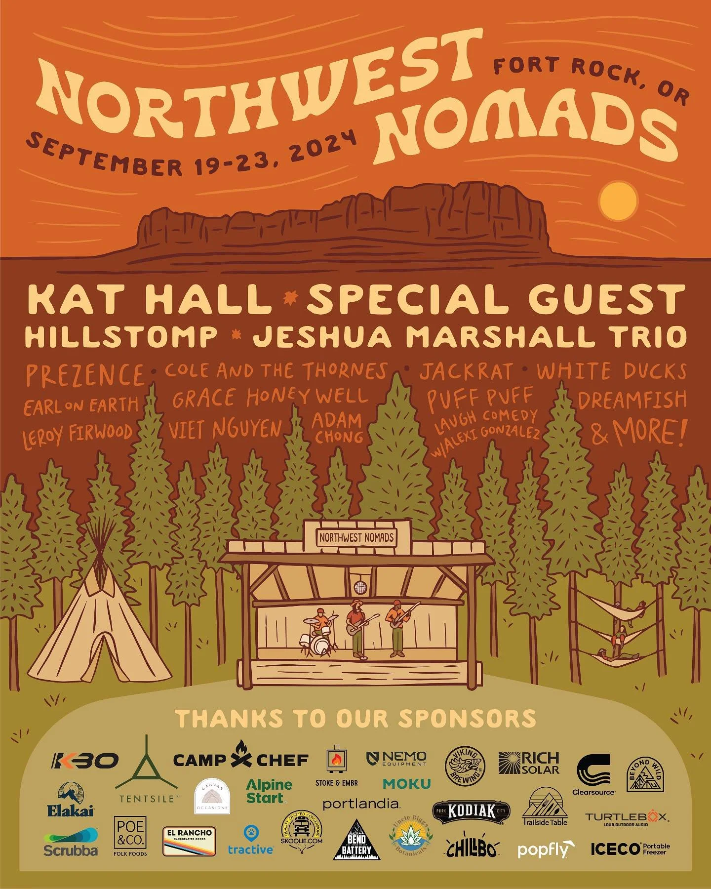 Finally getting around to posting some projects from last year. This was the 2024 music lineup design for @_northwestnomads! 🏕️ Always a good time working with them!
.
.
.
#travelingbeardesign #graphicdesign #illustration #illustree #natureillustrat