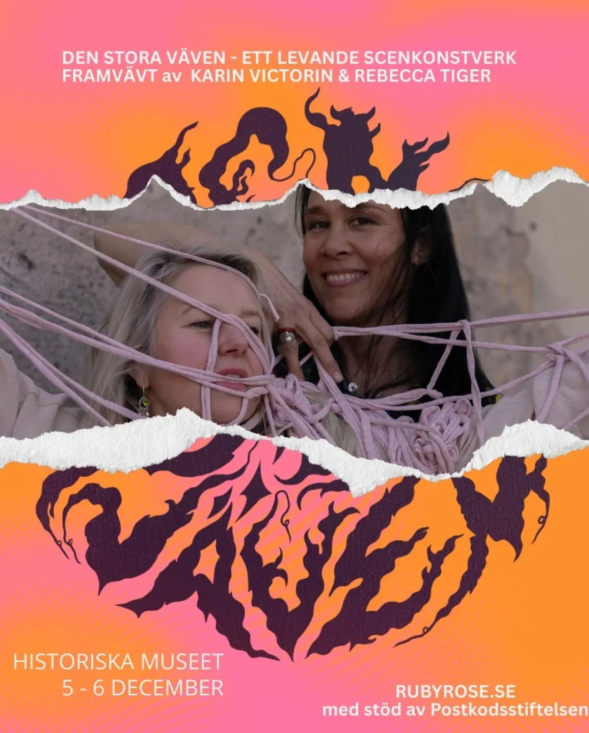 Nu &auml;r det &auml;ntligen dags att kunna bjuda in till detta:

*Art as healing &ndash; Ecofeminism, medicine, and activism 
through storytelling art&quot; by Ruby Rose

V&aring;r fantasi och f&ouml;rest&auml;llningsf&ouml;rm&aring;ga, s&aring;v&au