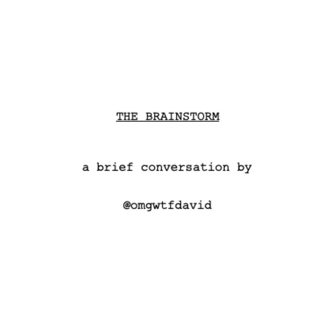 Something a little different today! A brief script of an imagined conversation.

#socialmedia #comedy #sketch #screenwriting #funny #satire #writing