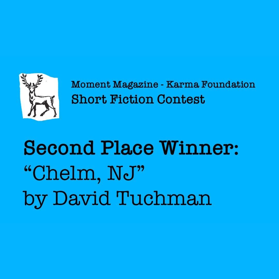 And it&rsquo;s up! I am beyond honored for this story to have been awarded second place is @moment_mag&rsquo;s Moment-Karma Short Fiction Contest.

I also can&rsquo;t wait for you all to meet the silly residents of Chelm, NJ!

Check it out at the lin