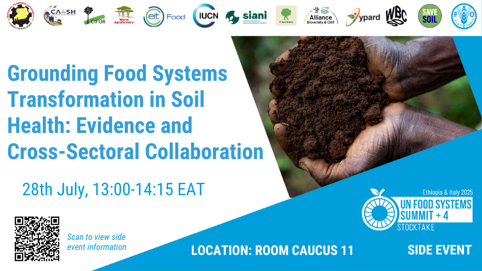 UNFSS Side Event | Grounding Food Systems Transformation inSoil Health: Evidence and Cross-Sectoral Action