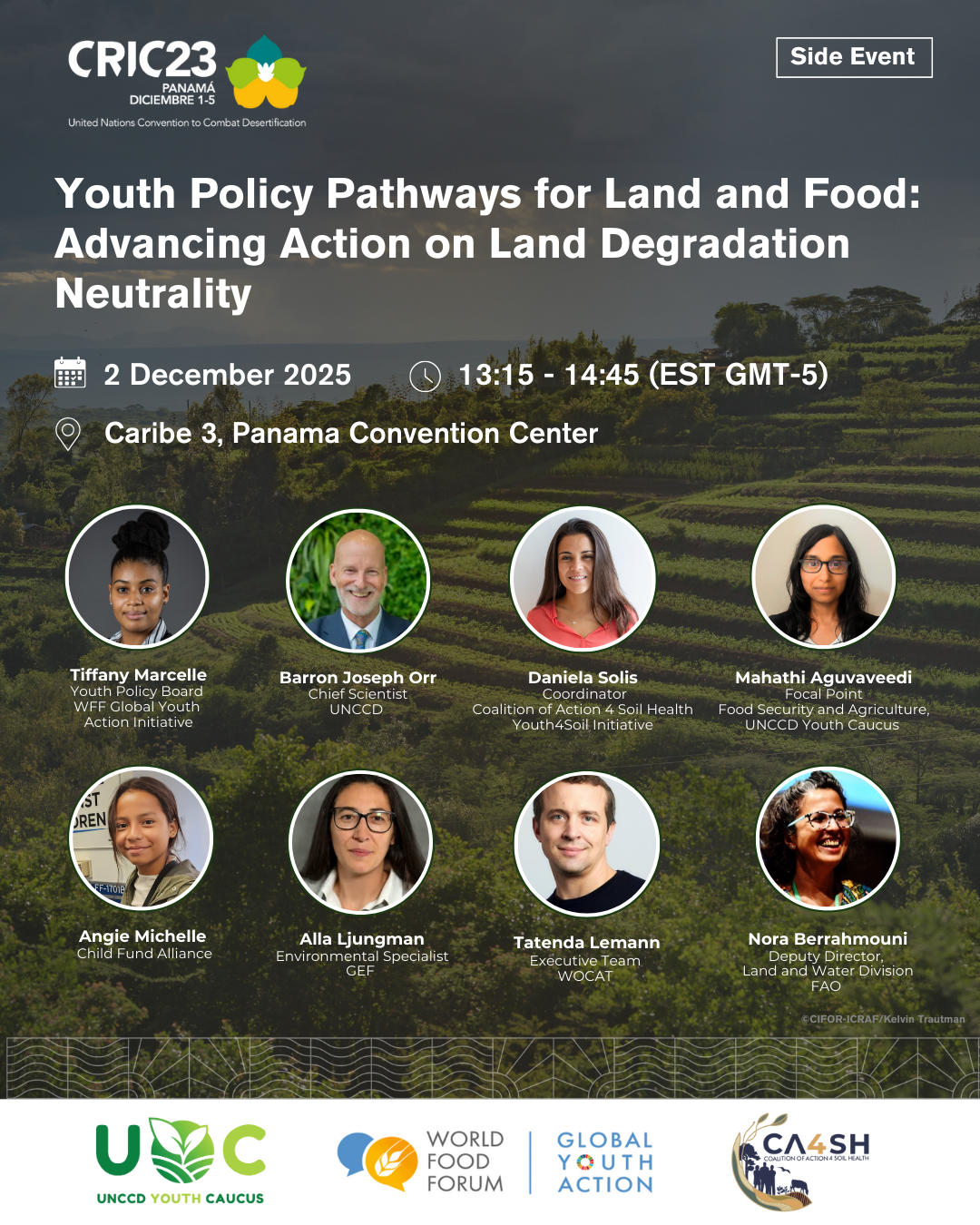 CRIC23 | Youth Policy Pathways for Land and Food: Advancing Action on Land Degradation Neutrality 