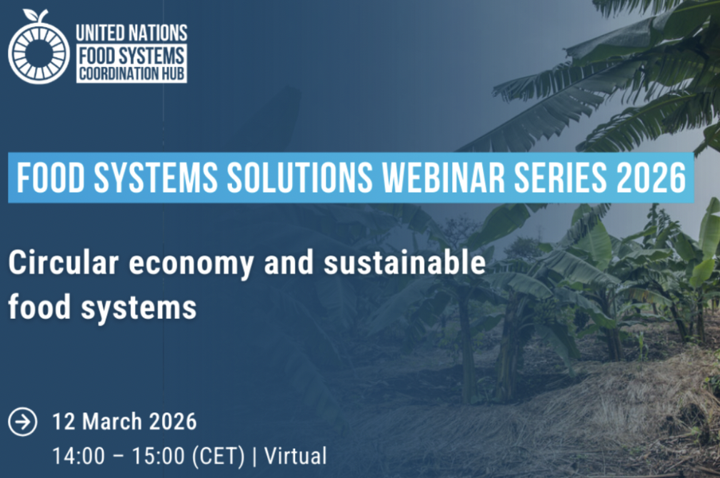 Food Systems Solutions Webinar 2026 – Circular Economy & Sustainable Food Systems