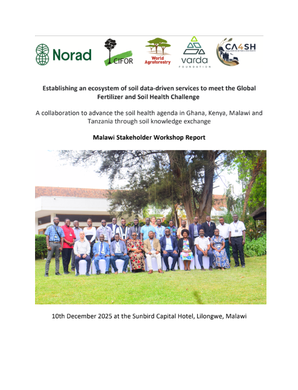 Malawi Stakeholder Workshop Report: Establishing an ecosystem of soil data-driven services