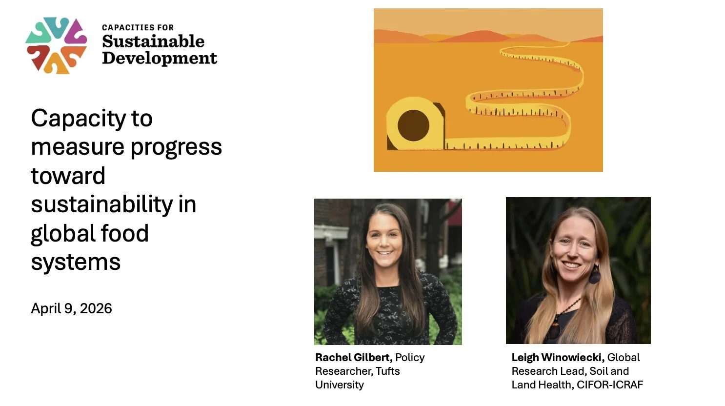 Capacity to Measure Progress Toward Sustainability in Global Food Systems