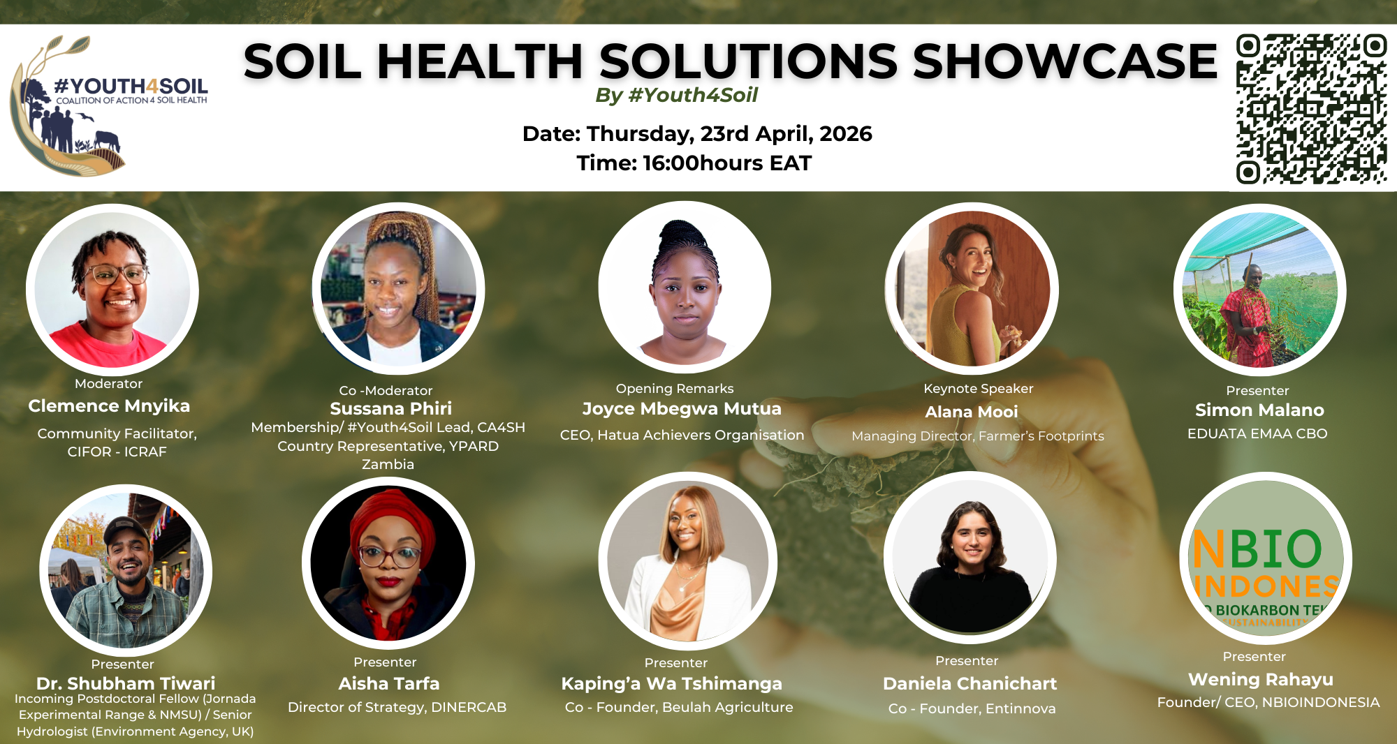 A Culture of Stewardship on the Spotlight at the Soil Health Solutions Showcase by #Youth4Soil
