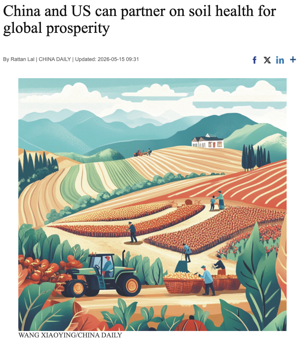 China and US can partner on soil health for global prosperity 
