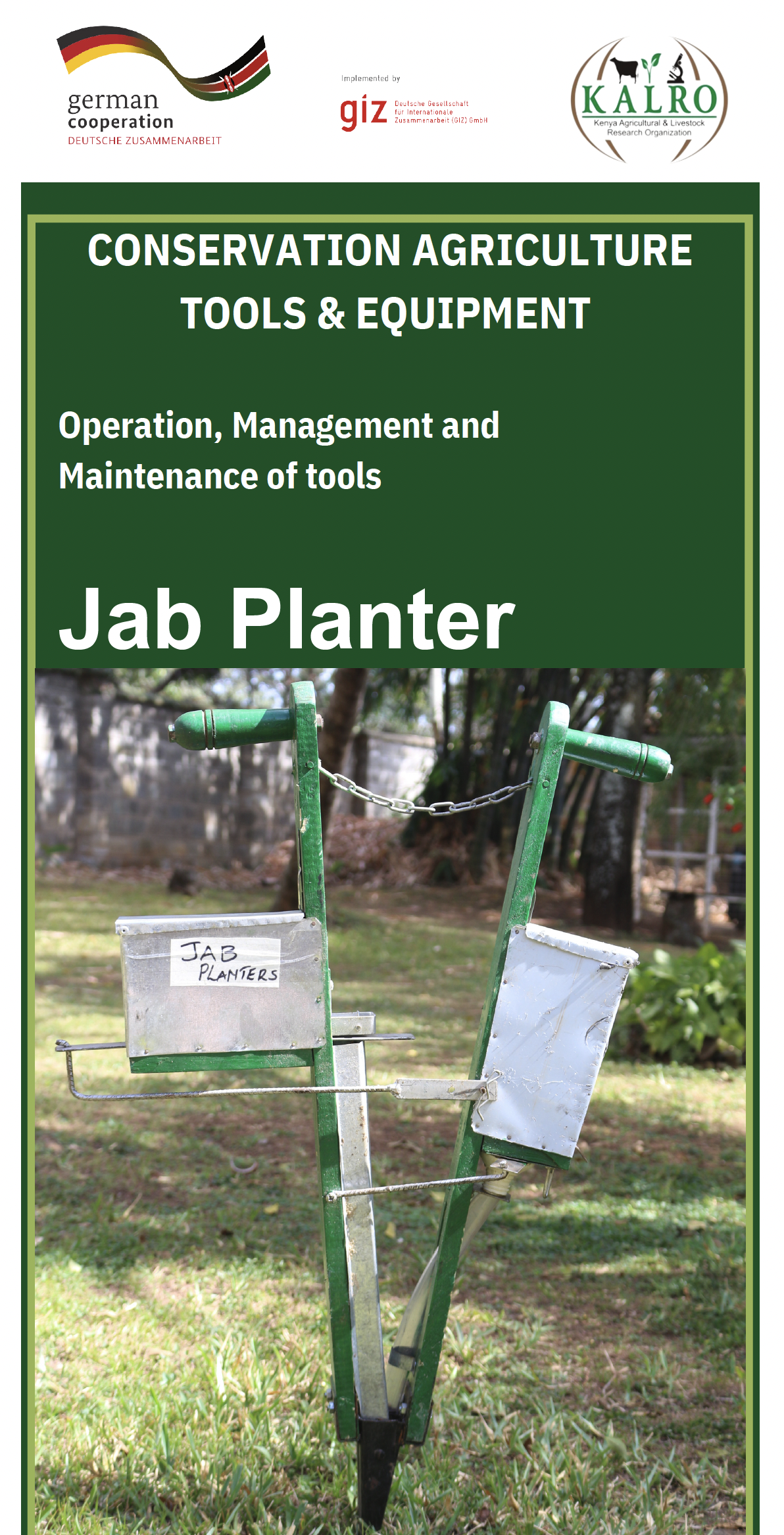 Conservation Agriculture Tools and Equipment - Jab Planter