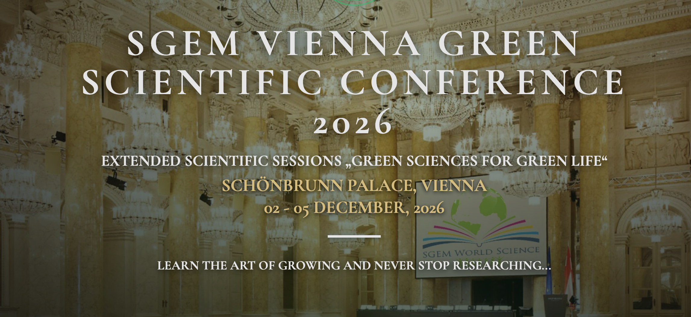 SGEM Vienna GREEN 2026 – Green Sciences for a Sustainable Future
