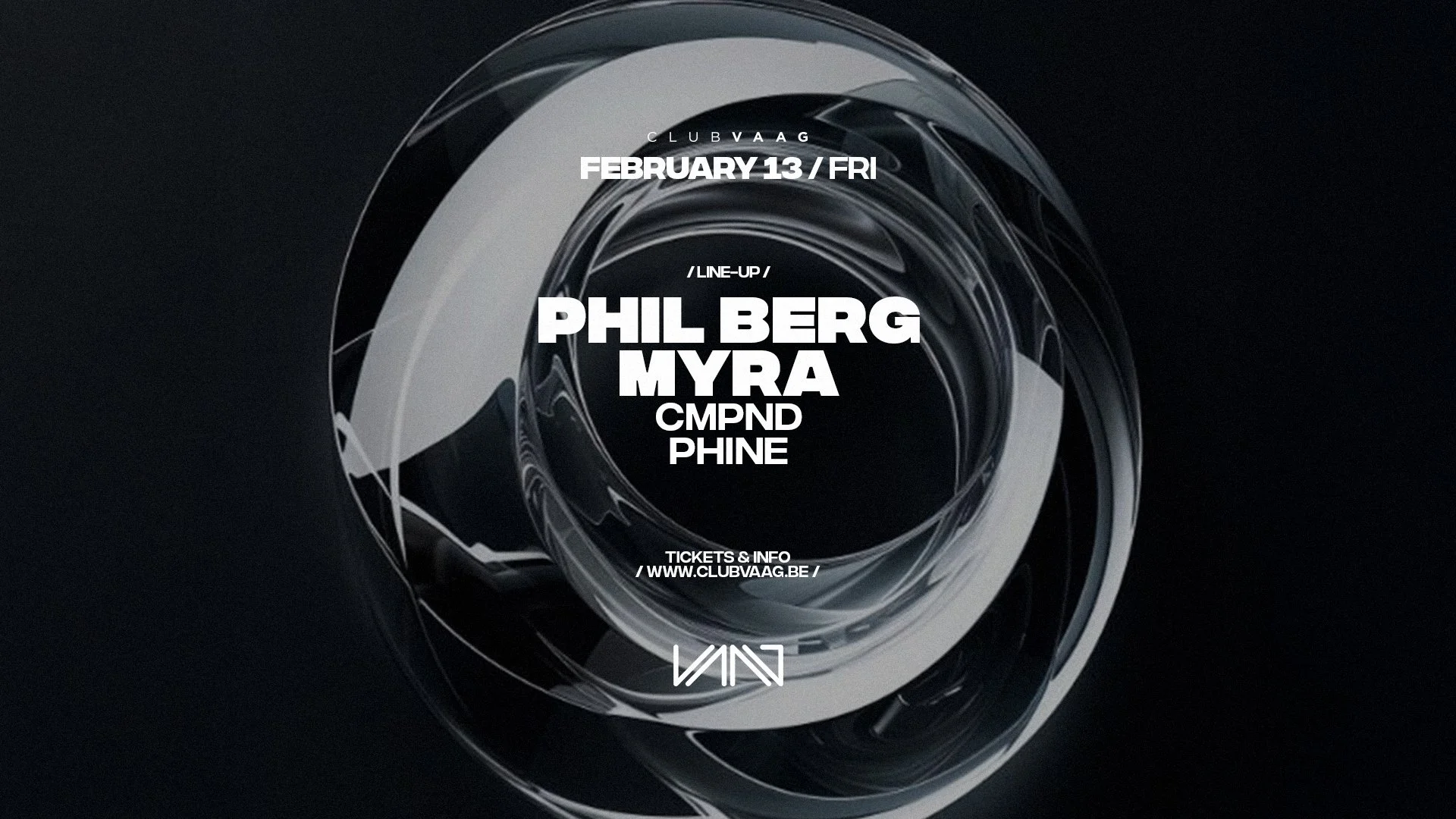 Club Vaag invites PHIL BERG & MYRA