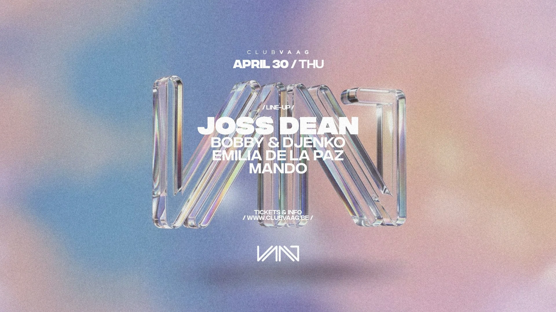 Club Vaag invites JOSS DEAN