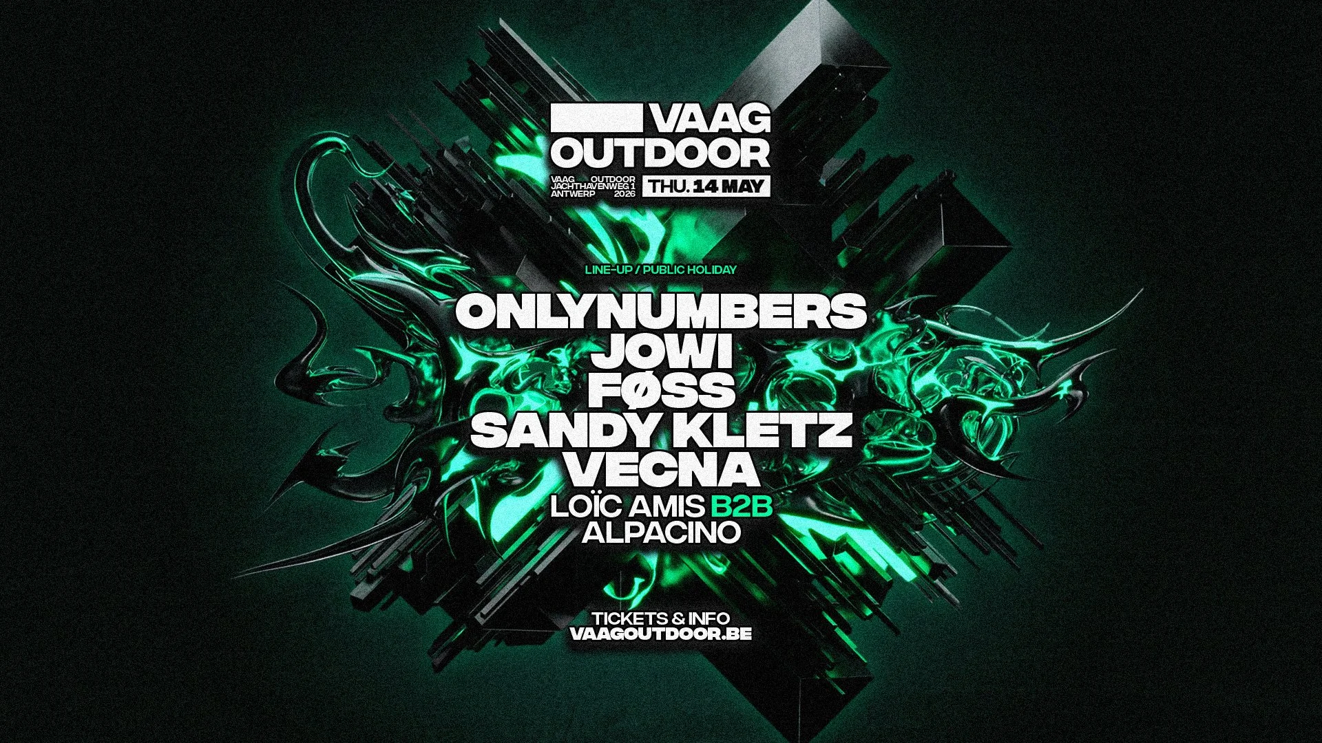 VAAG OUTDOOR w/ ONLYNUMBERS, JOWI, FØSS, SANDY KLETZ & more