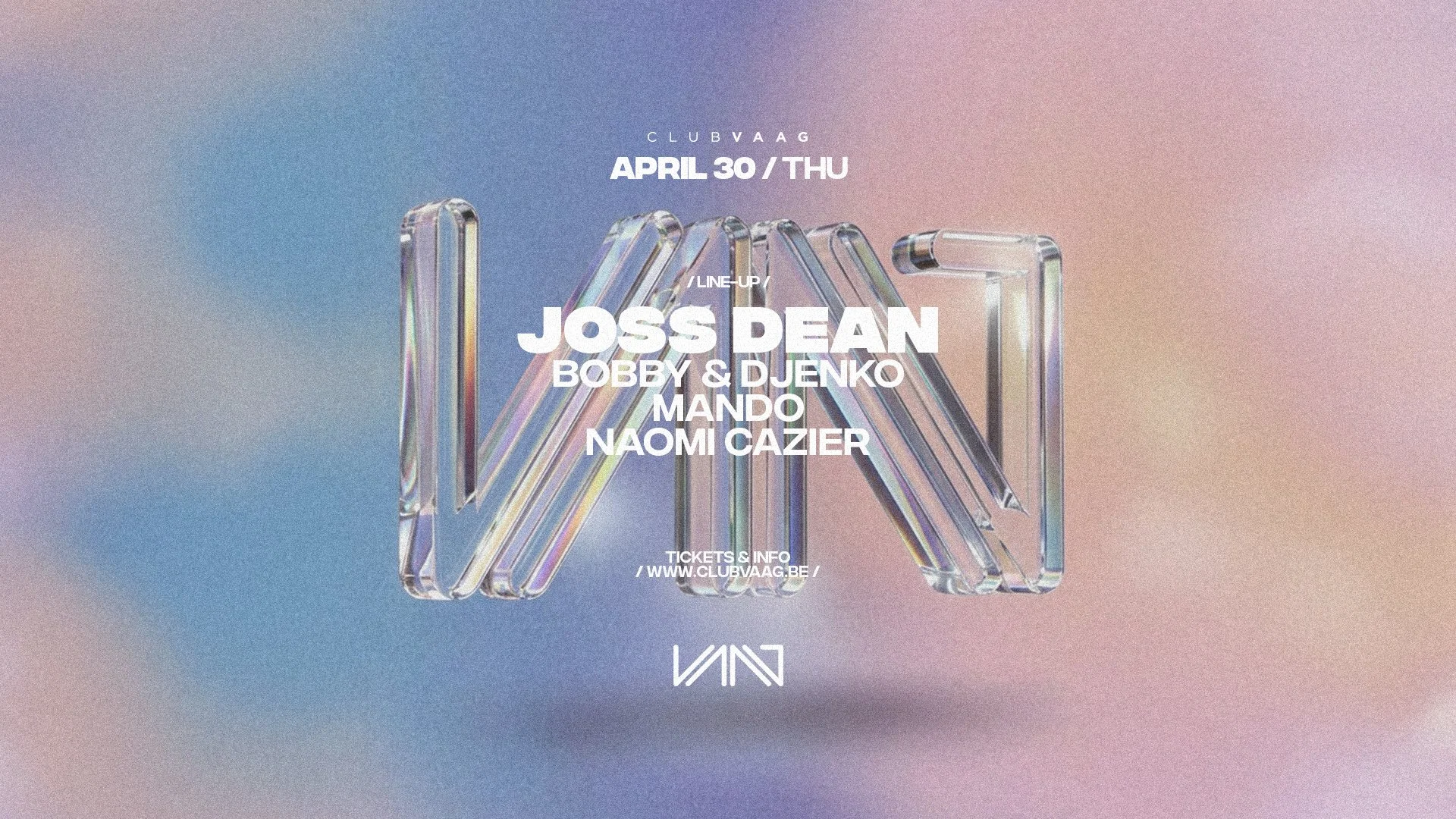 Club Vaag invites JOSS DEAN