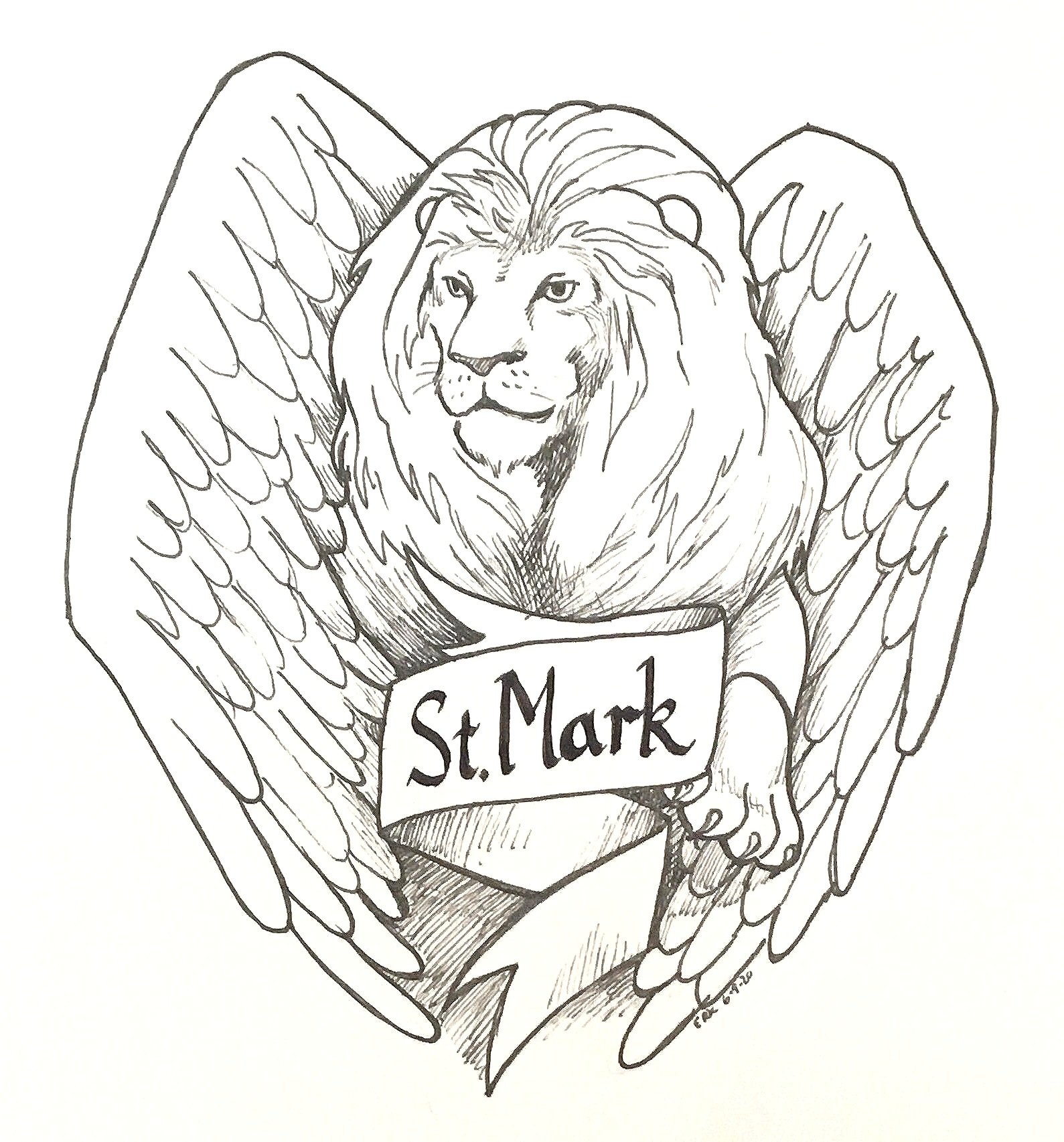 The Gospel of Mark - represented by a Lion