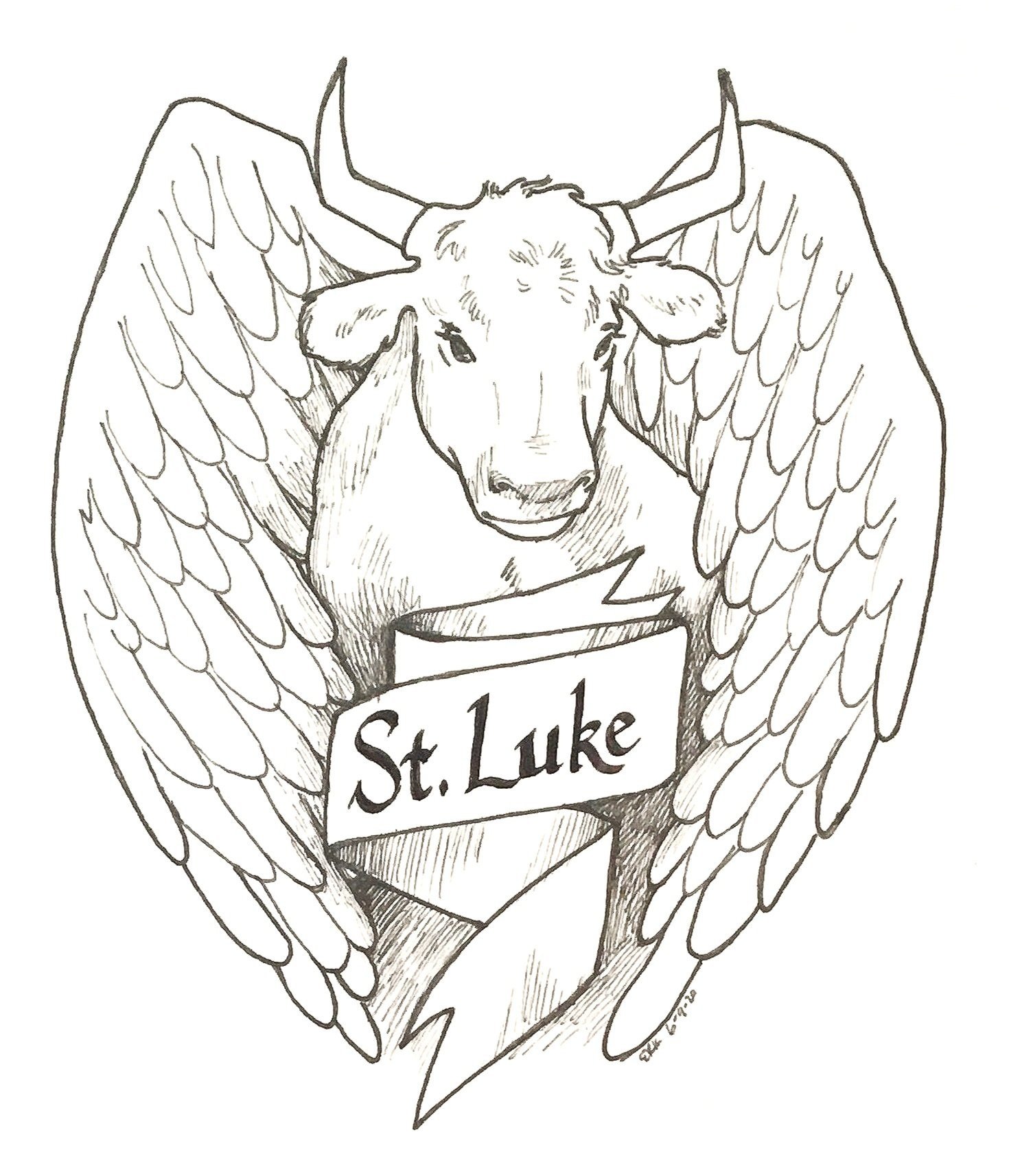 The Gospel of Luke - represented by an Ox