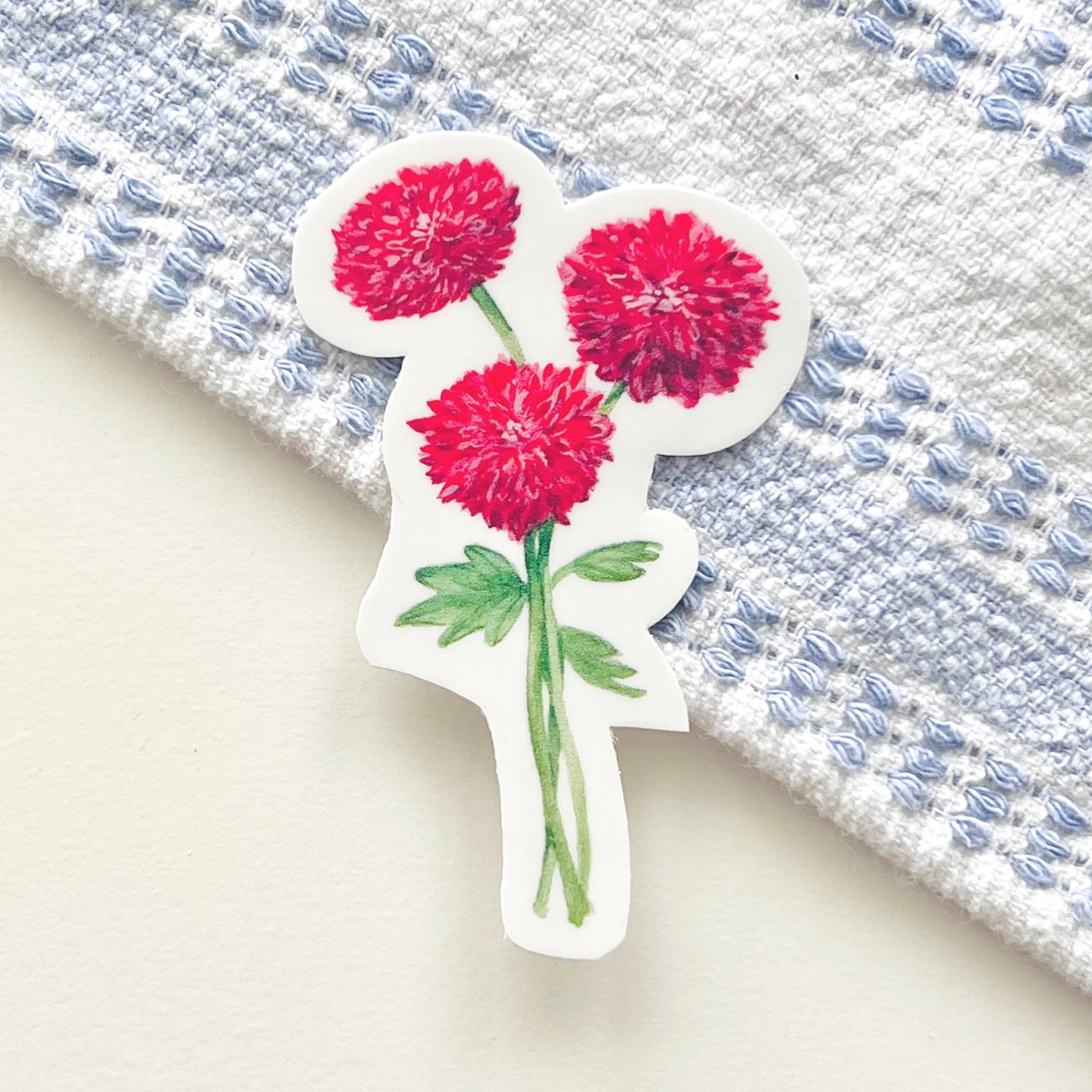 Chrysanthemum (Mum) flower sticker