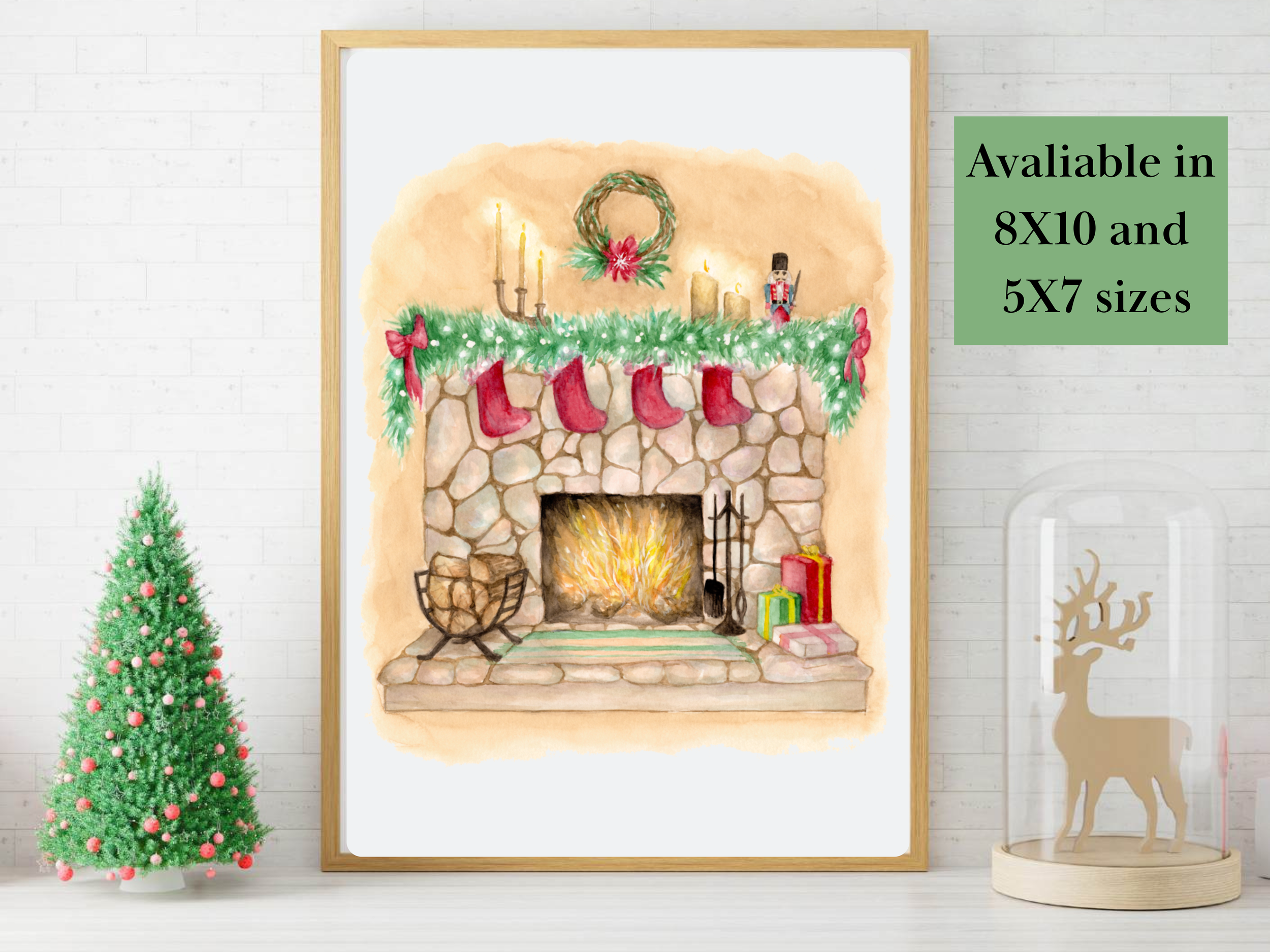 Christmas Fireplace art print (sizing).png