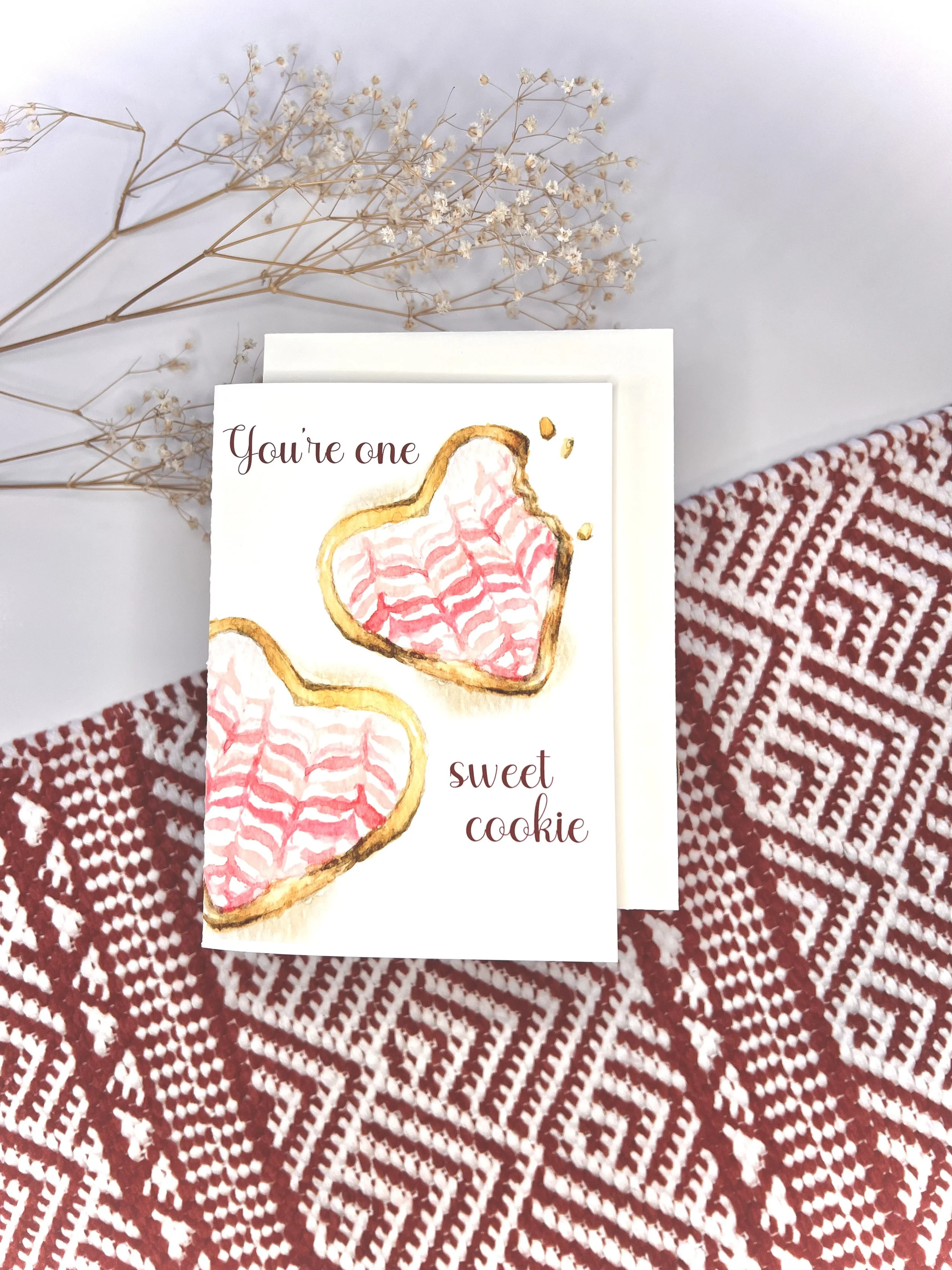 Valentine Cookie Card