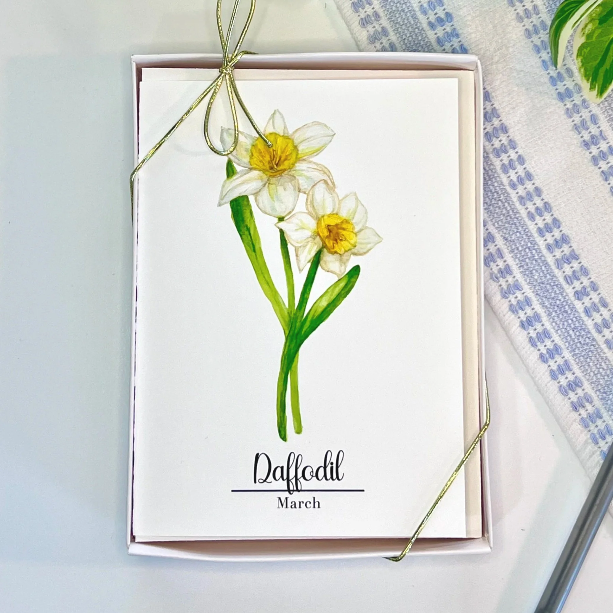 Birth Month Flower Box of 6 cards - January through June