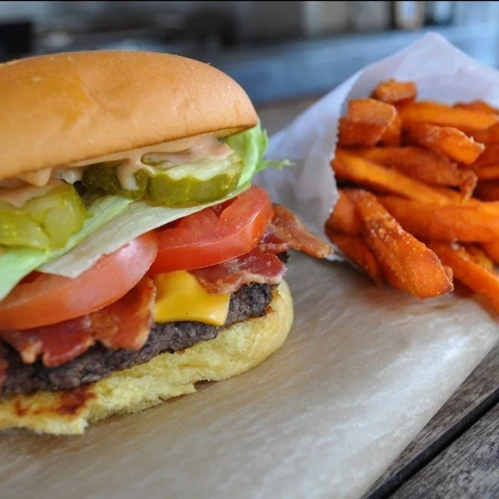 Bacon + Cheese + Burger = happiness on a bun! 🍔 

Stop by @burgerbarcongress during #austinrestaurantweeks August 30th &ndash; September 15th to support @ctxfb. Check the link in our bio for a full list of participating restaurants.