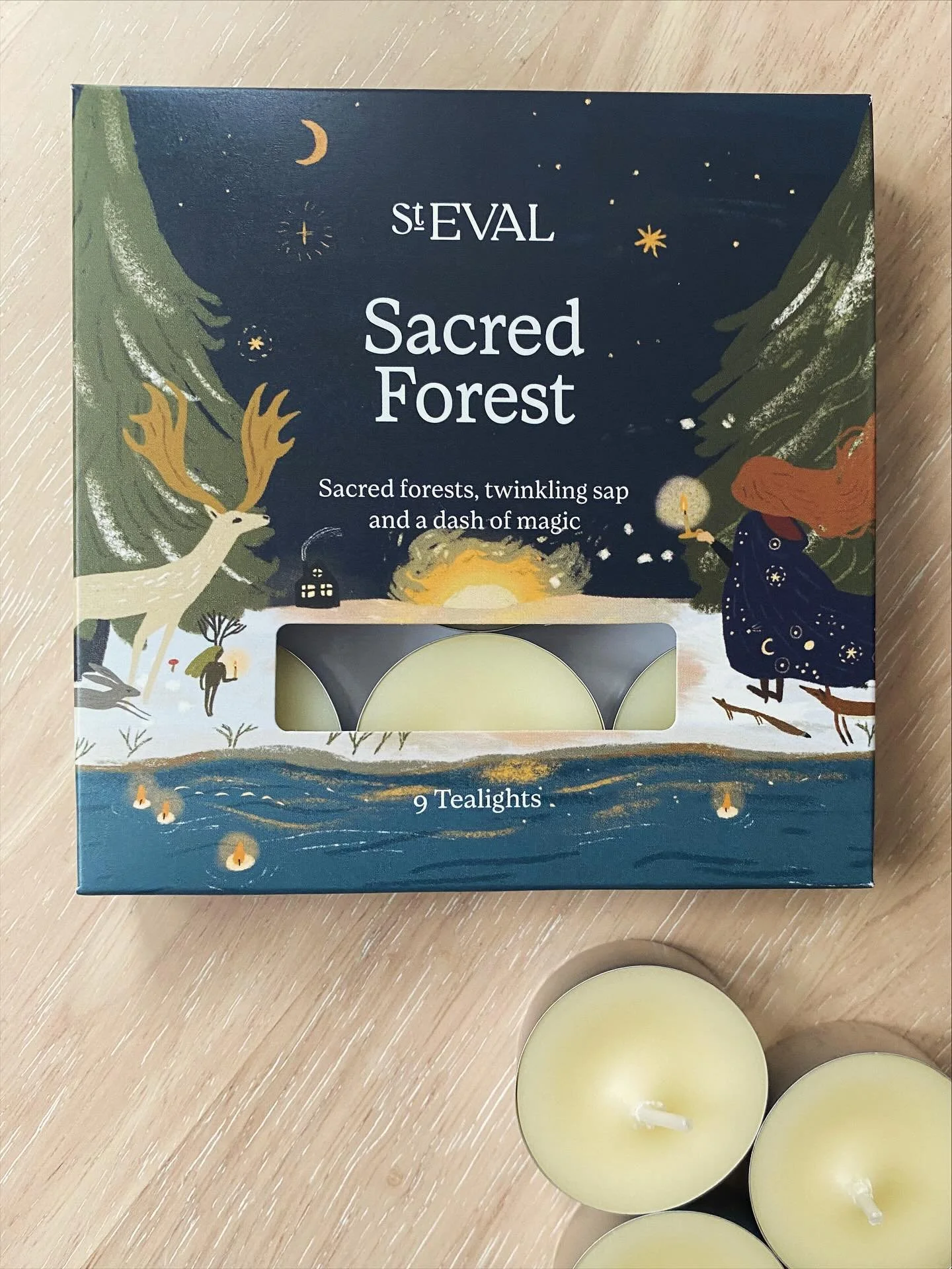 Whispers of sacred forests, glittering sap, and a sprinkle of enchantment&hellip; 

This year, St Eval's festive collection is joined by its newest creation - Sacred Forest. 💚 The fragrance is incredible! 

You can find it in scented tins and tealig