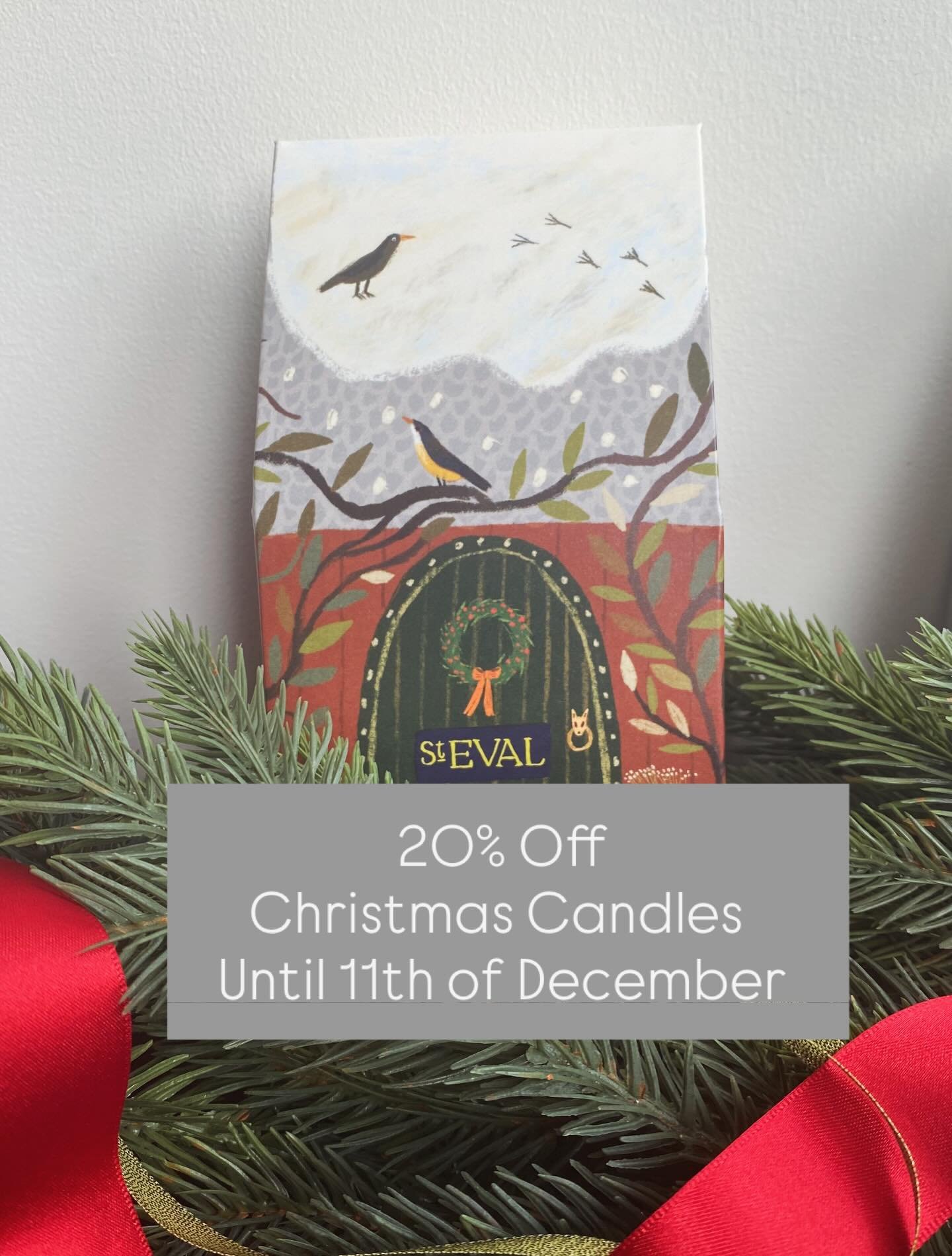 🎄✨20% Off Christmas Candles✨🎄
Until 11th December&nbsp;-let your home glow with festive warmth.
💌 Plus, enjoy free delivery when you spend over &pound;50.

#ChristmasCandles #StEvalCandles #TheCandleTreeUk
