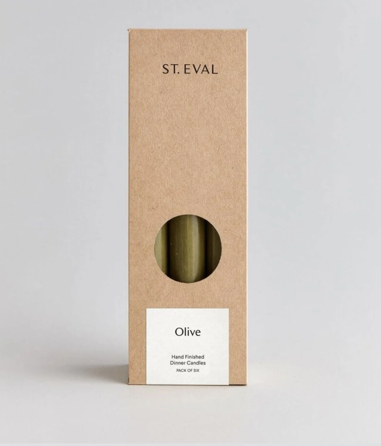 St Eval Olive Dinner Candles