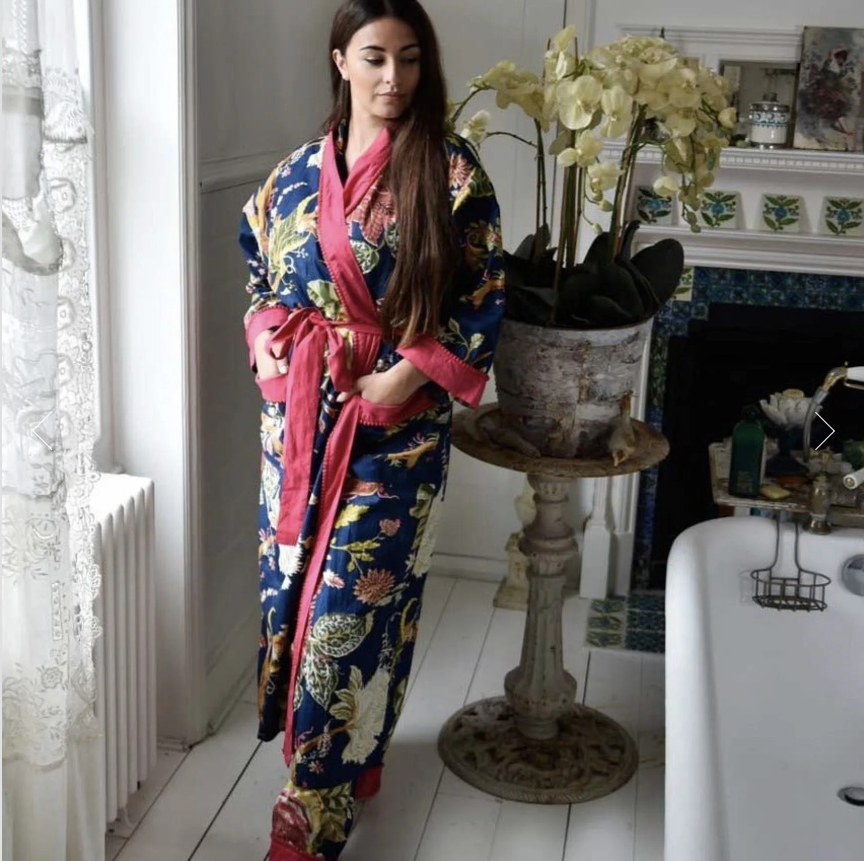 Ladies Floral Dressing Gown