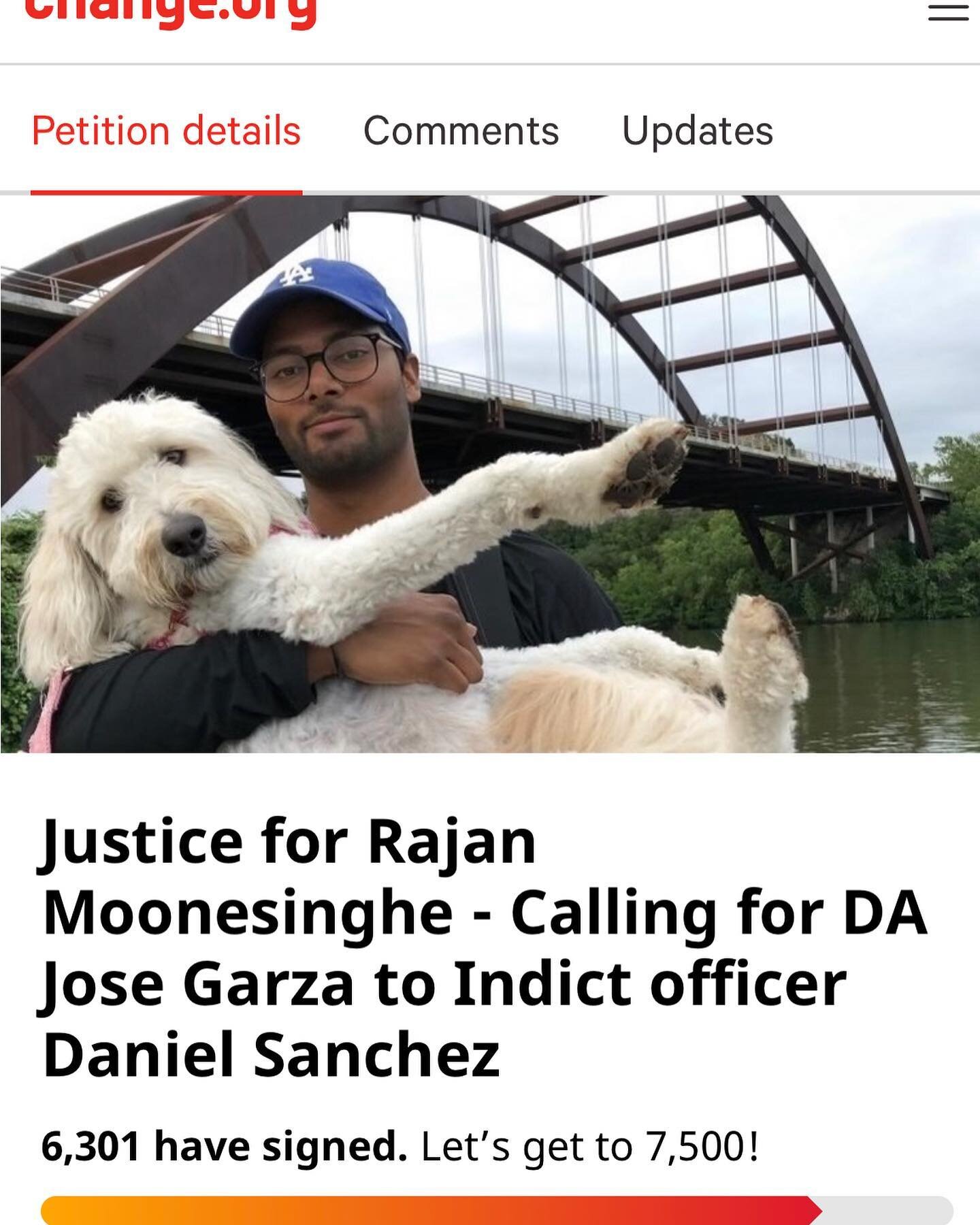 Update: please go directly to change.org and type in &ldquo;Rajan Moonesinghe&rdquo; to locate and sign the petition. The link isn&rsquo;t working from my linktree for some reason. 

The family of Rajan is requesting for you to take a moment to sign 