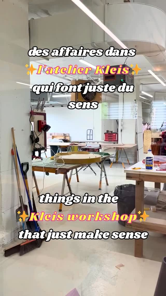 ✨Des affaires dans l’atelier Kleis qui font juste du sens✨
.
.
✨Things in our workshop that just make sense✨
#thingsthatjustmakesense #officetour #officetok