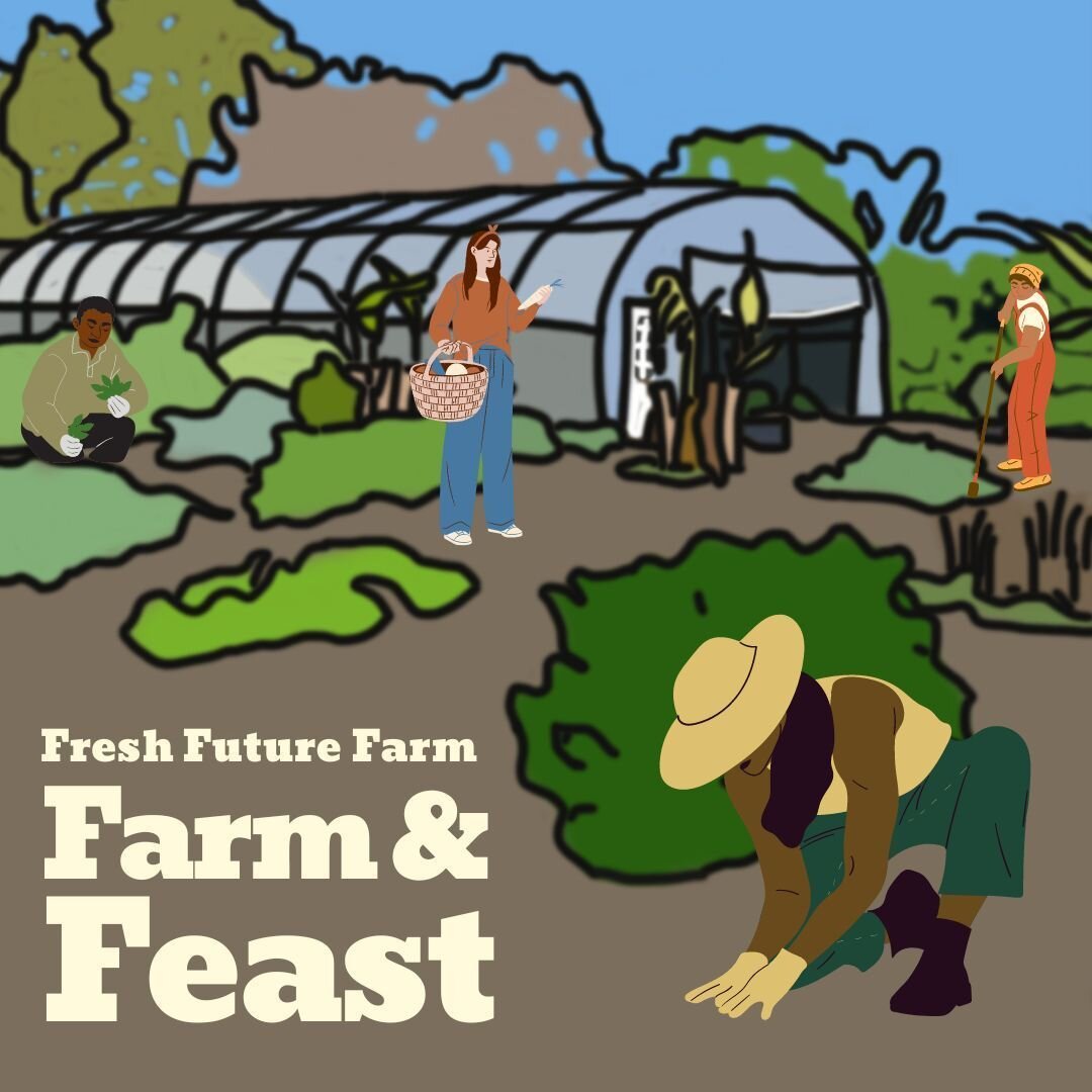 Our next Farm &amp; Feast is coming up on May 20. Come sweat, laugh, and bust down some crabs with us! Volunteer link in the bio

#FreshFutureFarm #Farm&amp;Feast #CrabCrack