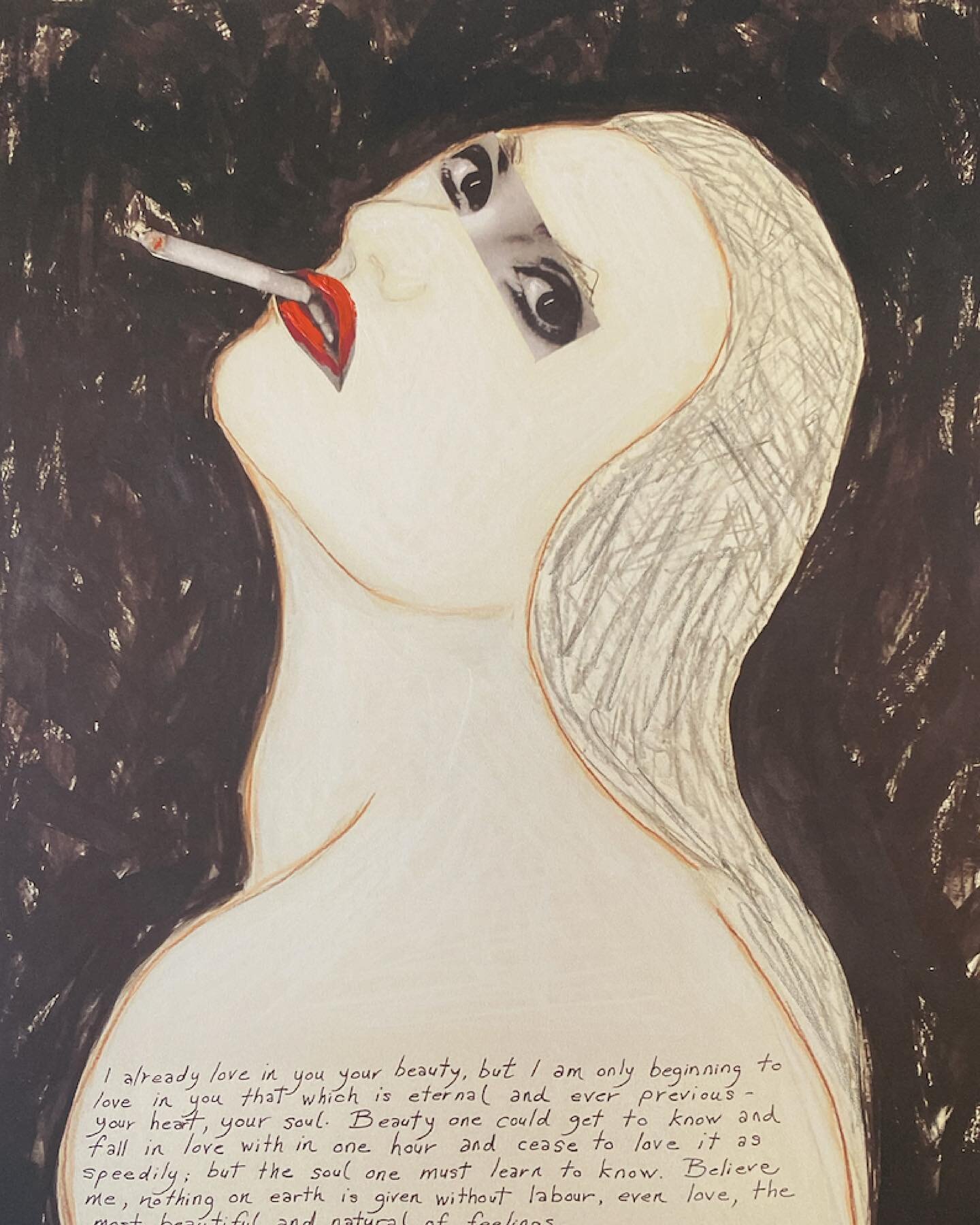 Love was the mood last month, the theme of this month&rsquo;s newsletter, and today this drawing by Jane offers you a love letter illustre by a stunning woman, enjoy 🤍&thinsp;&thinsp;
&thinsp;&thinsp;
#janegemayel #loveislove #artoflove #womanartist