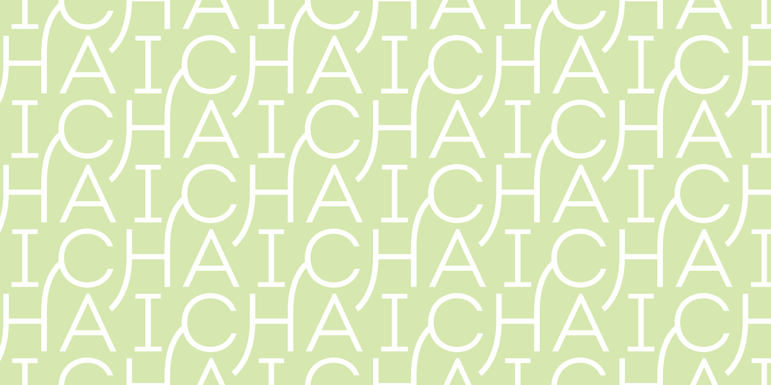 Repeating pattern featuring the CHAI logomark