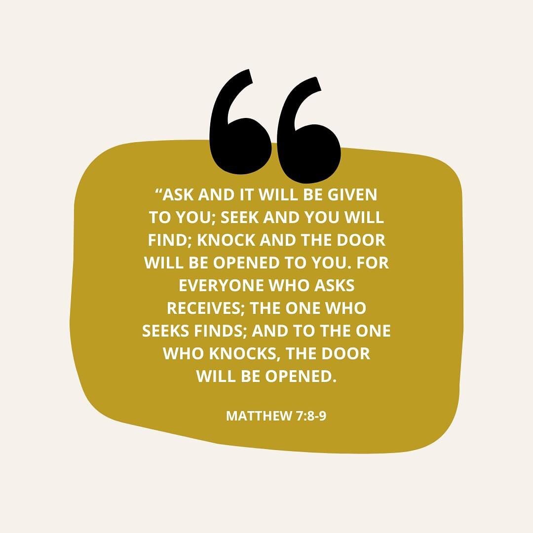 Don&rsquo;t be afraid to ask your Heavenly Father your questions. #askseekknock #christiancurious #staycurious #faithpodcast #sundayscripture